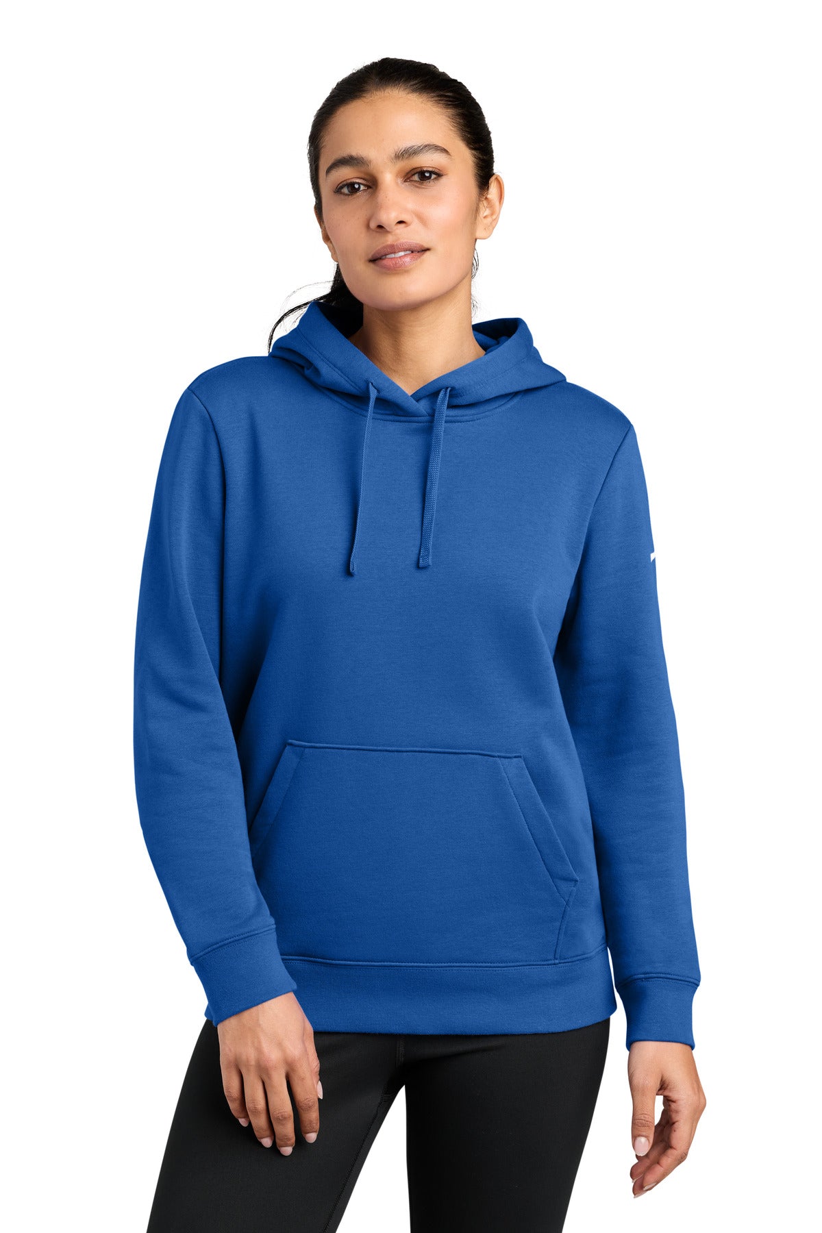 Custom Embroidery or DTF Print - Nike Women's Club Fleece Sleeve Swoosh Pullover Hoodie NKFD9889