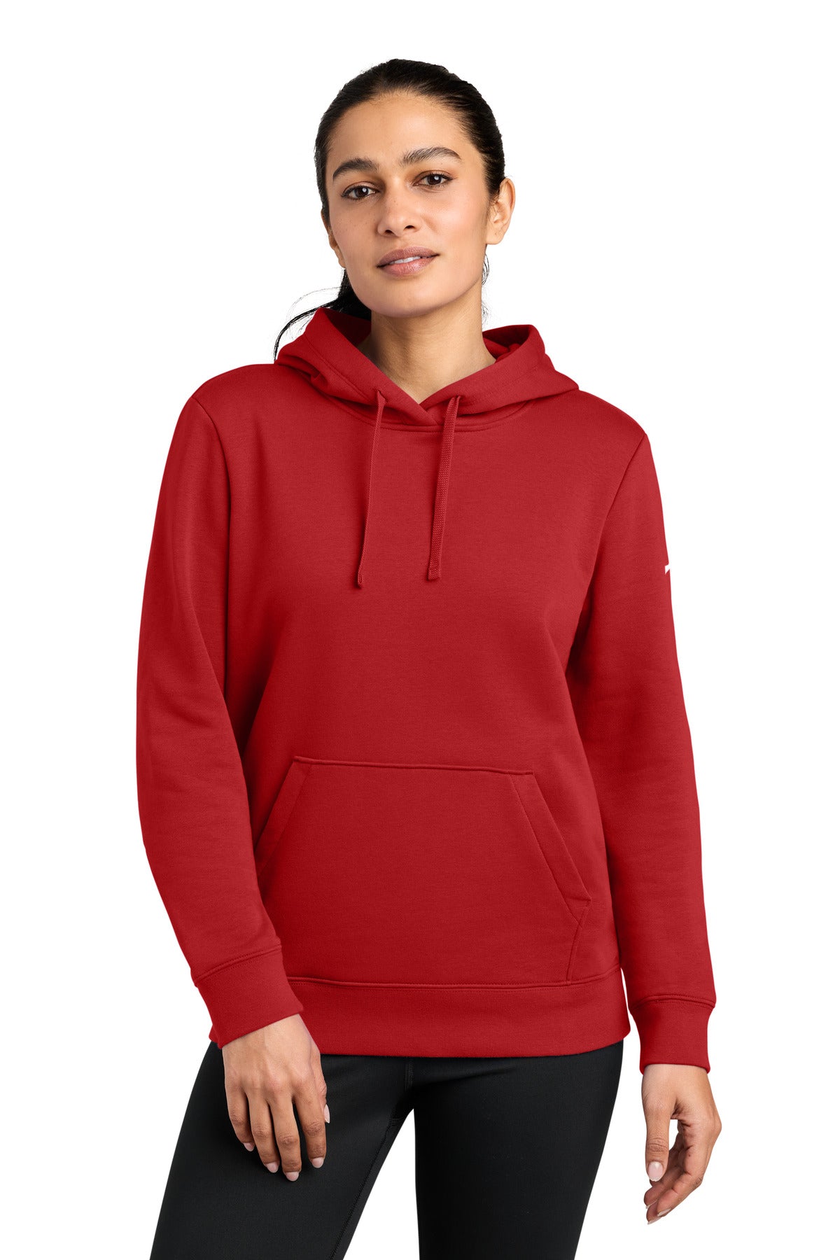 Custom Embroidery or DTF Print - Nike Women's Club Fleece Sleeve Swoosh Pullover Hoodie NKFD9889