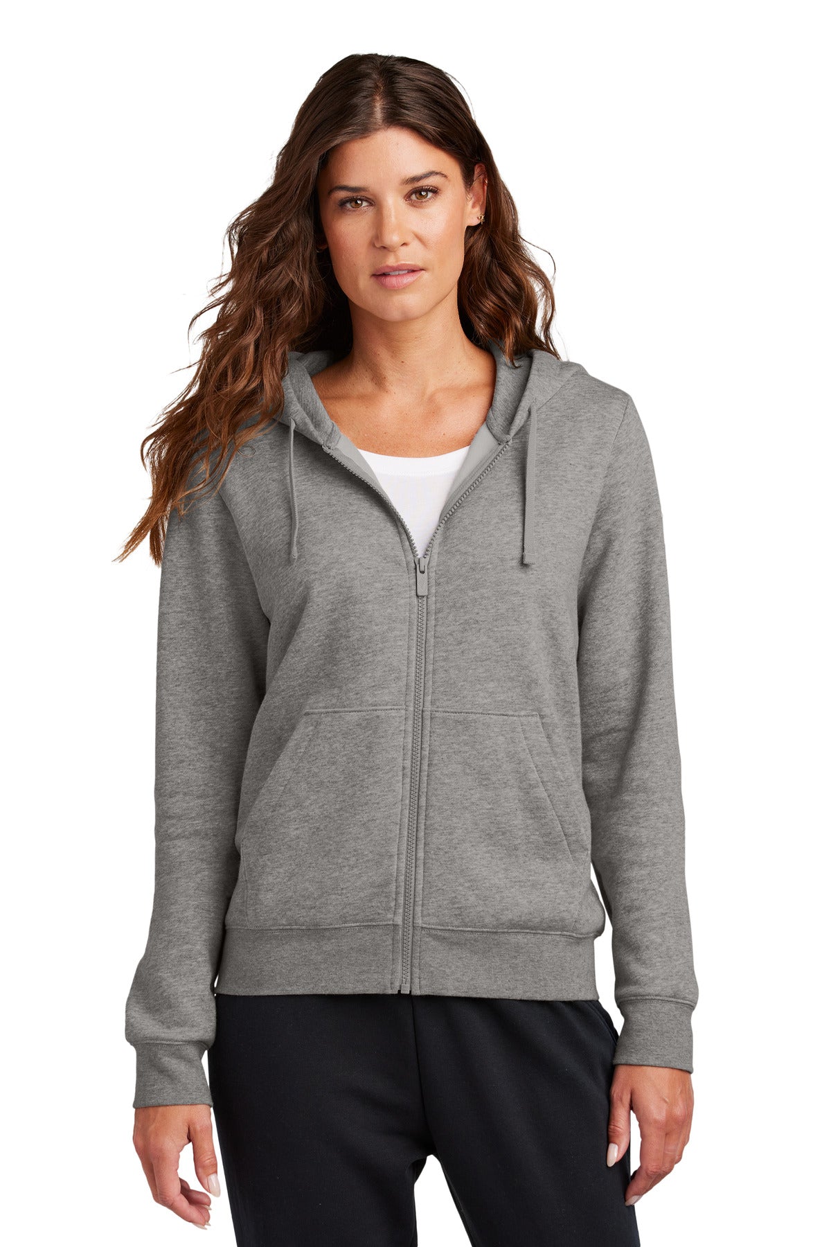 Custom Embroidered - Nike Ladies Club Fleece Sleeve Swoosh Full-Zip Hoodie NKFD9890