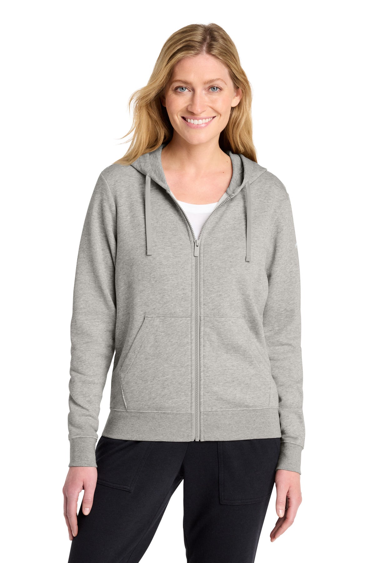 Custom Embroidery or DTF Print - Nike Women's Club Fleece Sleeve Swoosh Full-Zip Hoodie NKFD9890