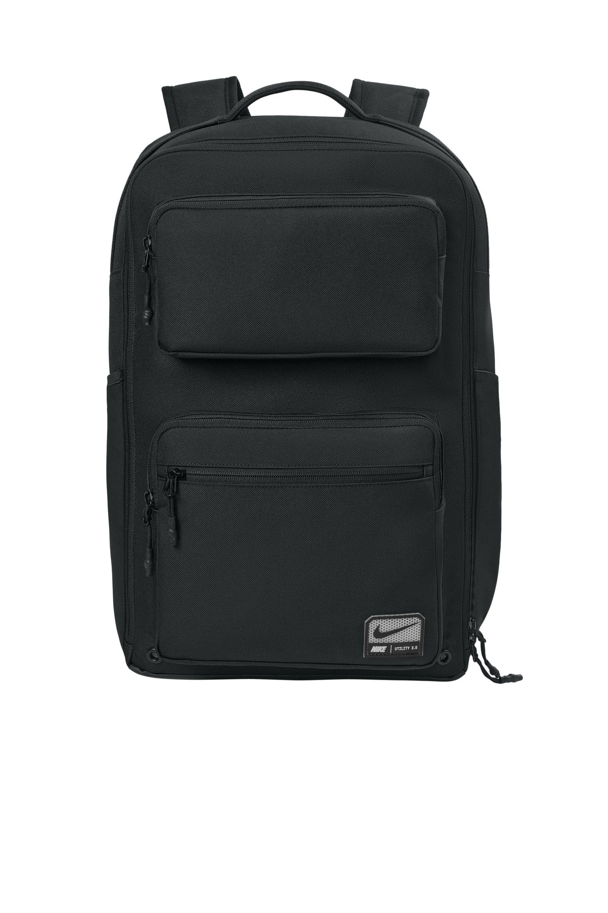 custom nike embroidered backpacks Brasilia Drawstring Pack (BLACK) protecting your items with the densely woven polyester material Custom Embroidered Backpacks | Promotional