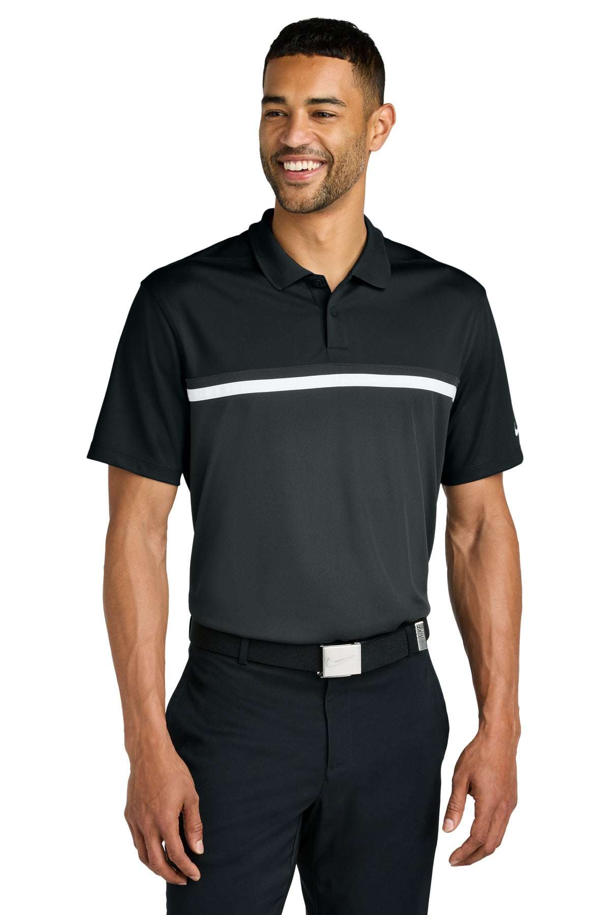 Custom Embroidery or DTF Print - Nike Dri-FIT Victory Colorblock Polo NKFQ3968