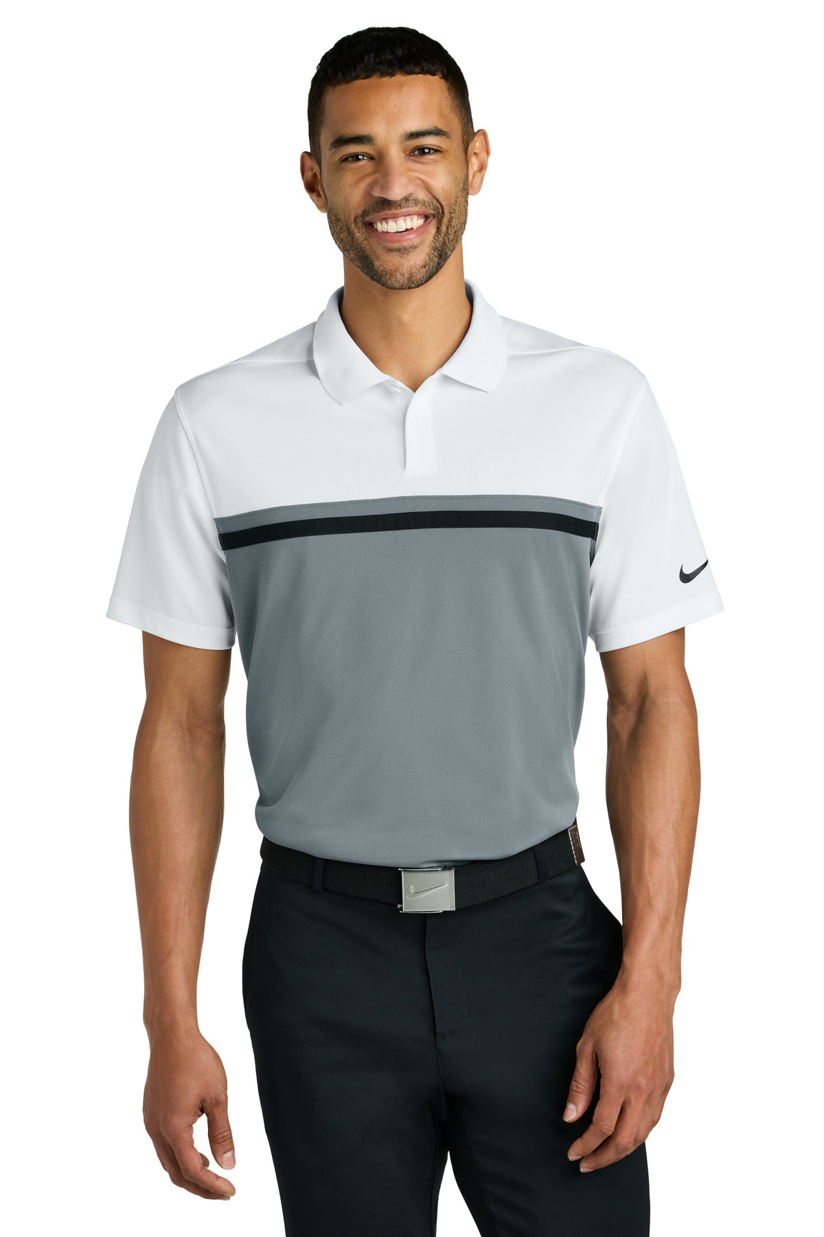 Custom Embroidered - Nike Dri-FIT Victory Colorblock Polo NKFQ3968