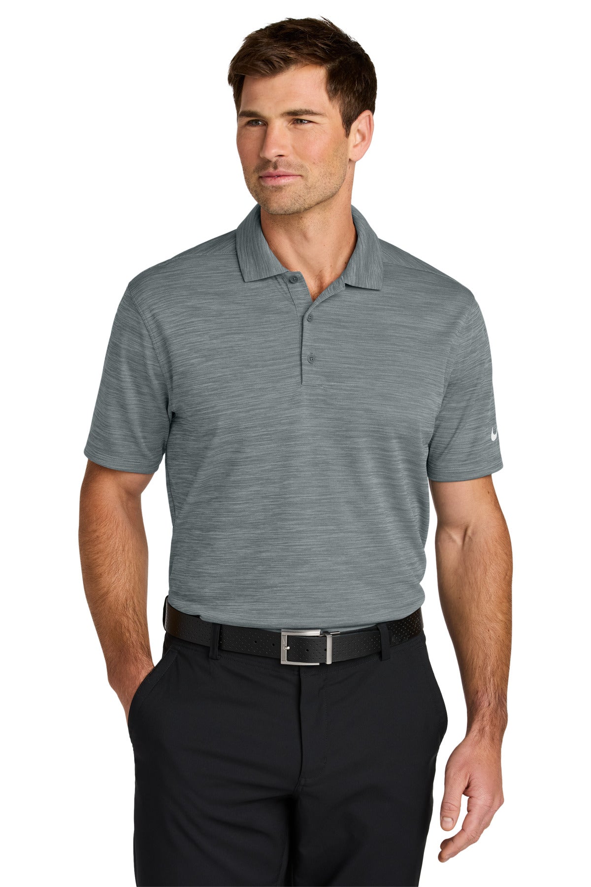 Custom Embroidery or DTF Print - Nike Dri-FIT Striated Polo NKFQ4792