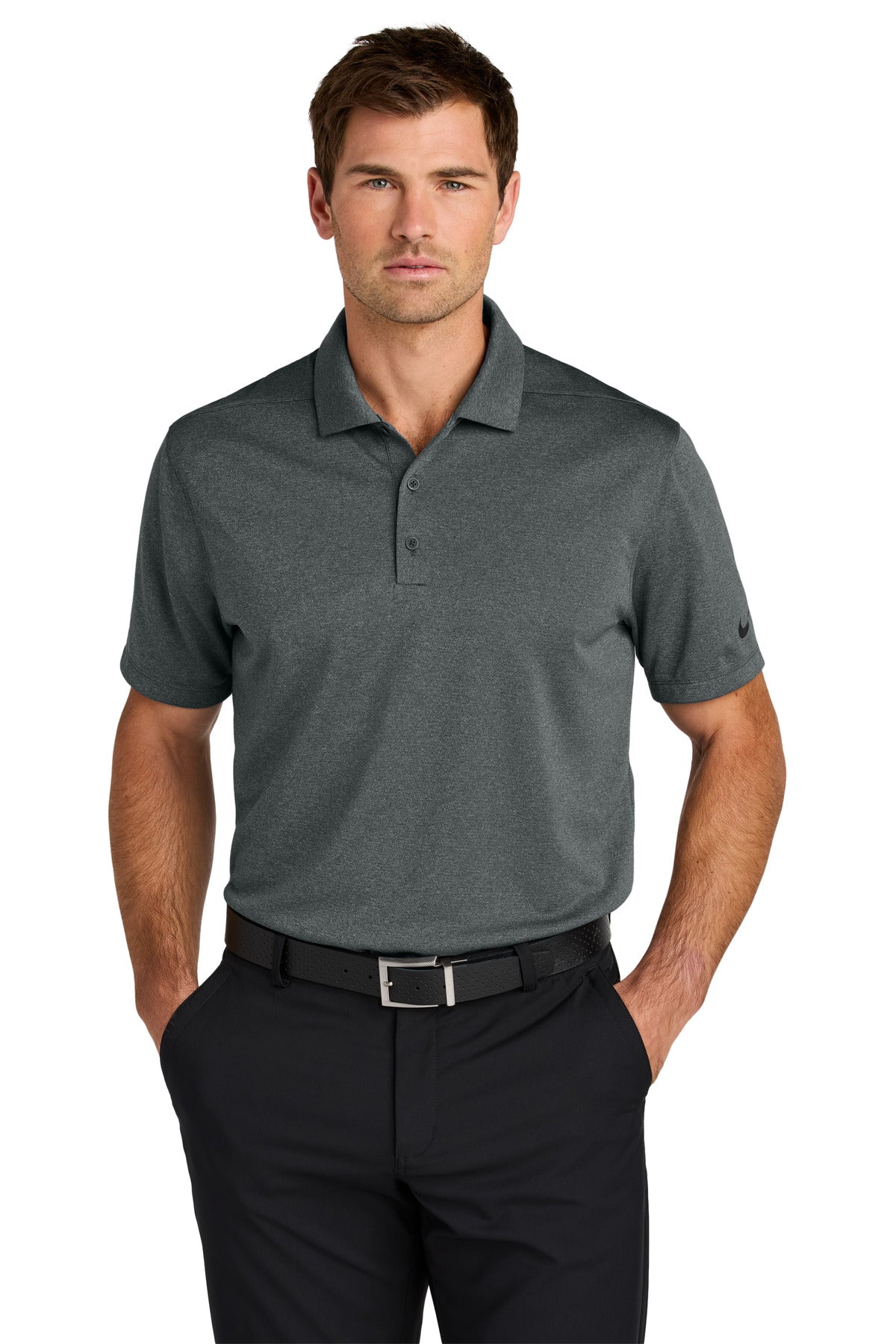 Custom Embroidered - Nike Dri-FIT Smooth Heather Polo NKFQ4794