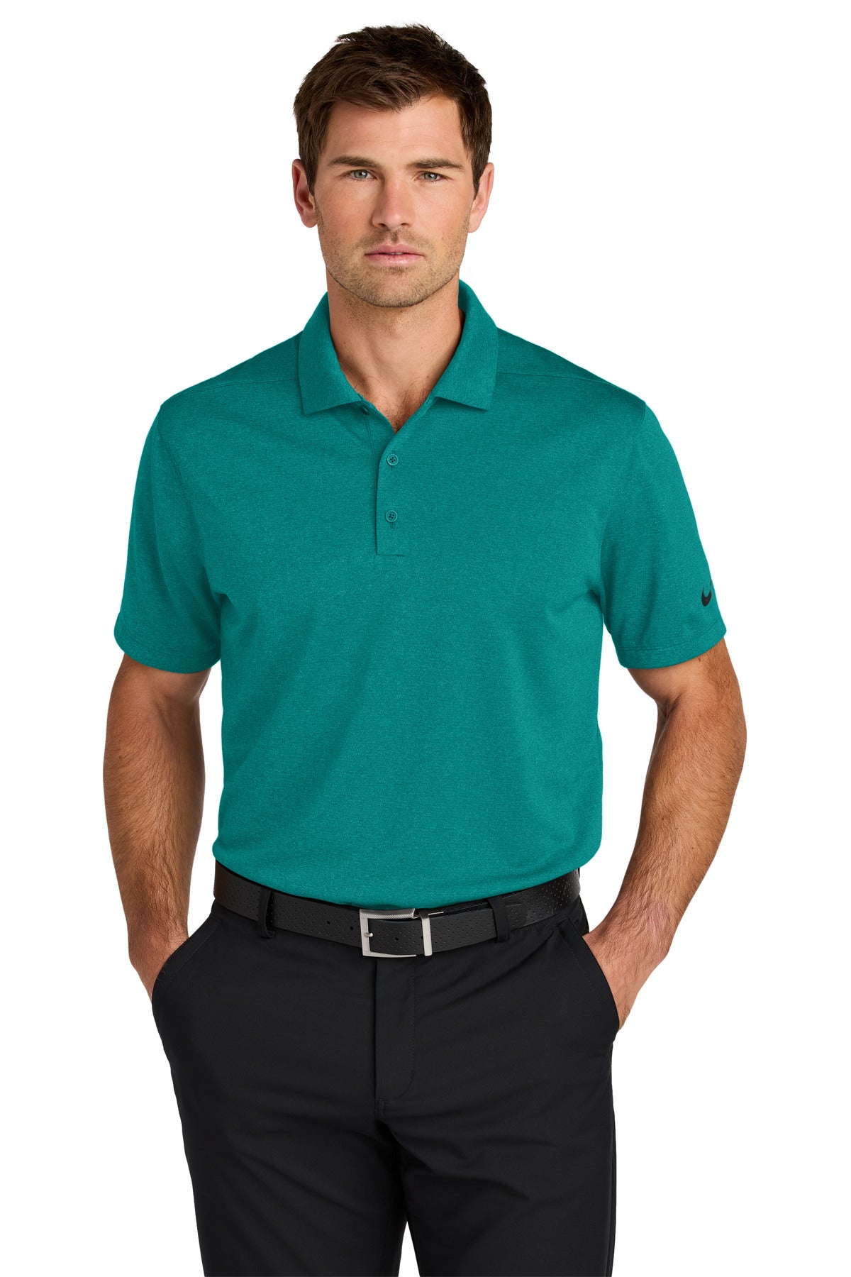 Custom Embroidered - Nike Dri-FIT Smooth Heather Polo NKFQ4794