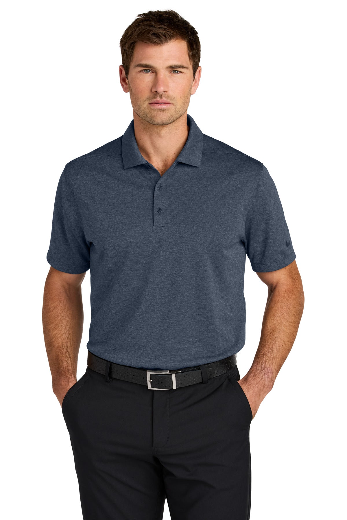 Custom Embroidery or DTF Print - Nike Dri-FIT Smooth Heather Polo NKFQ4794