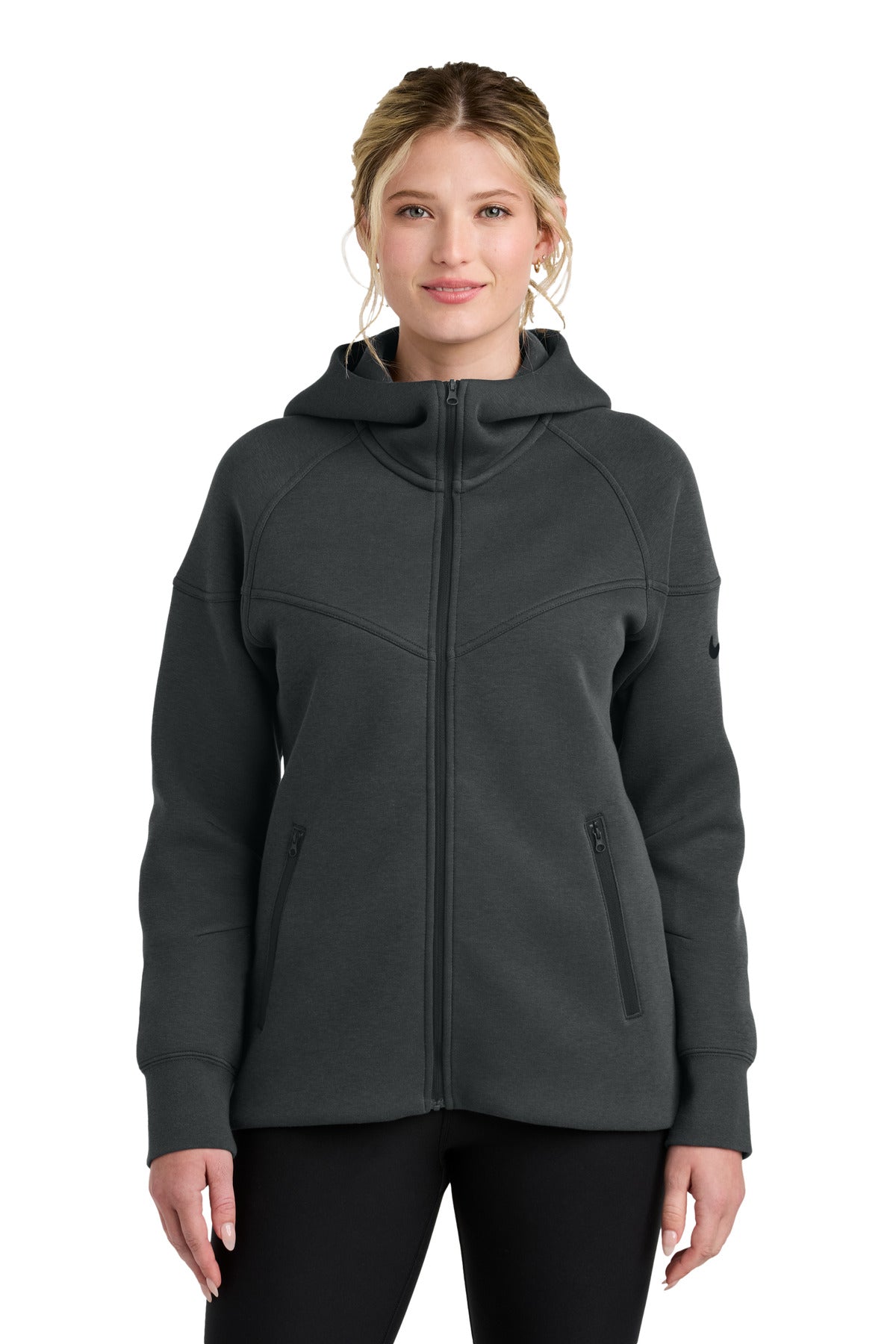 Custom Embroidery or DTF Print - Nike Women's Tech Fleece Full-Zip Hoodie NKFQ4798
