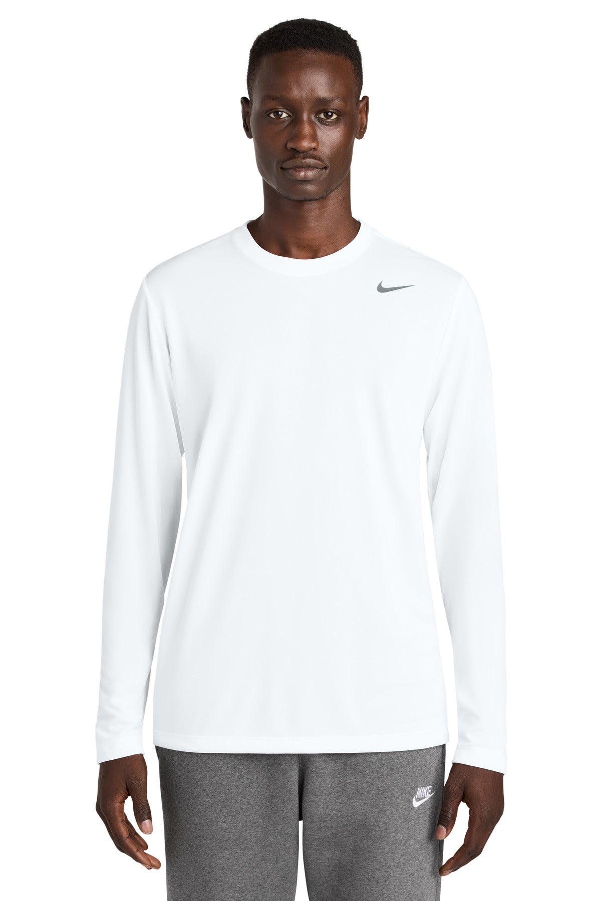 Custom Embroidery or DTF Print - Nike Team rLegend Long Sleeve Tee NKHQ4550