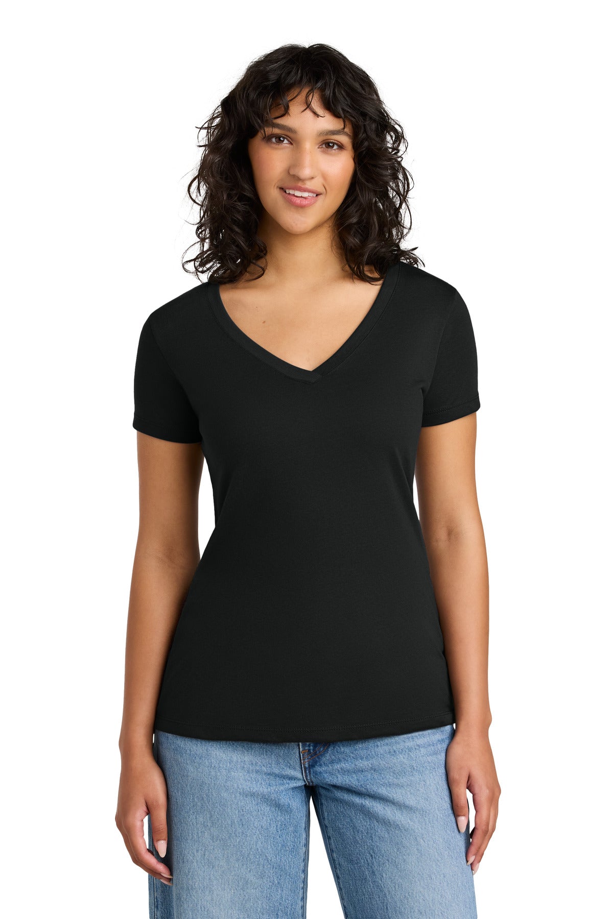 Custom Embroidery or DTF Print - Next Level Apparel ®  Women's Ideal V-Neck Tee NL1540