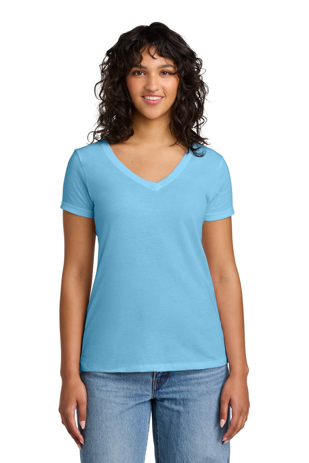 Custom Embroidery or DTF Print - Next Level Apparel ®  Women's Ideal V-Neck Tee NL1540