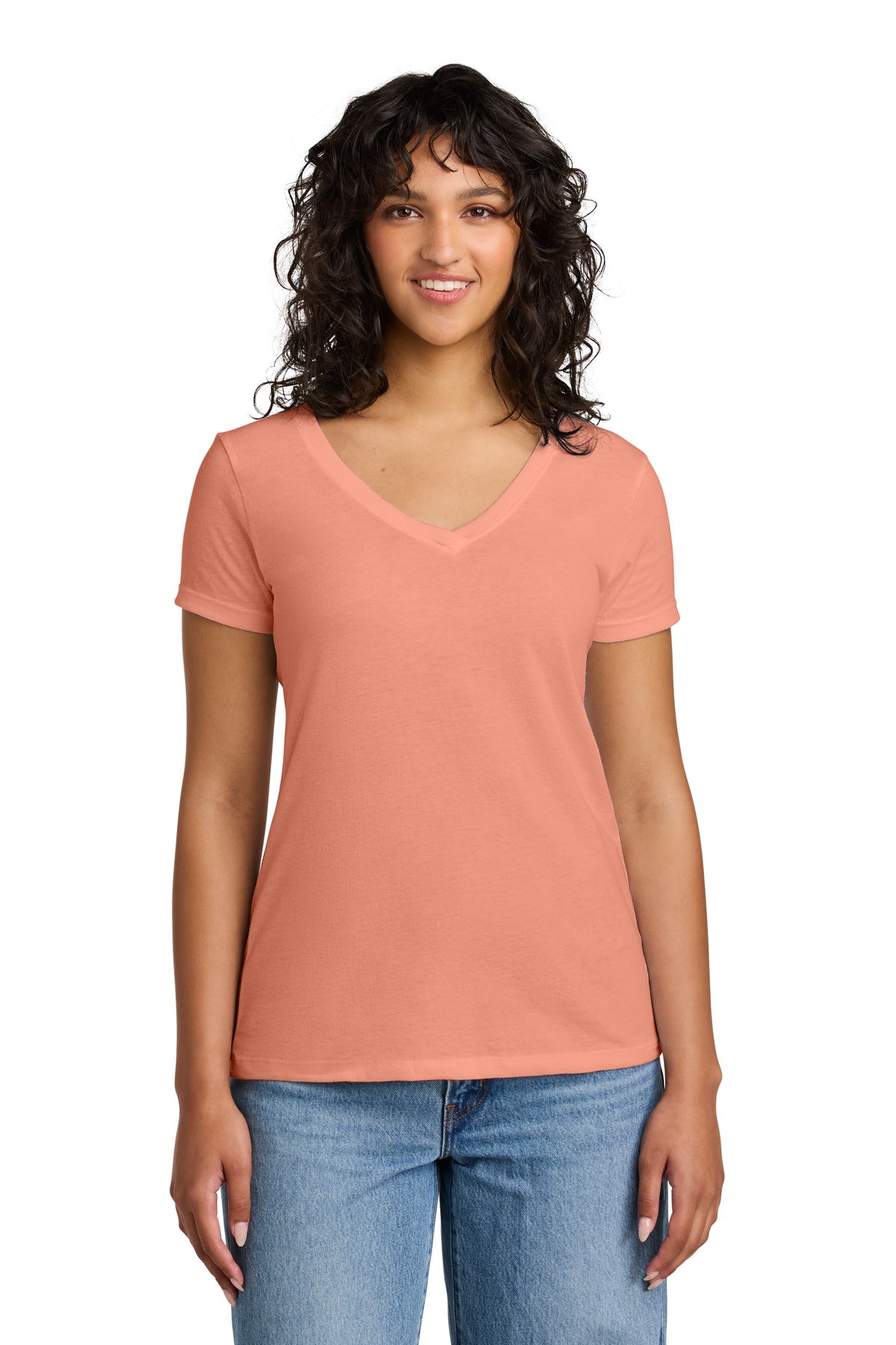 Custom Embroidery or DTF Print - Next Level Apparel ®  Women's Ideal V-Neck Tee NL1540
