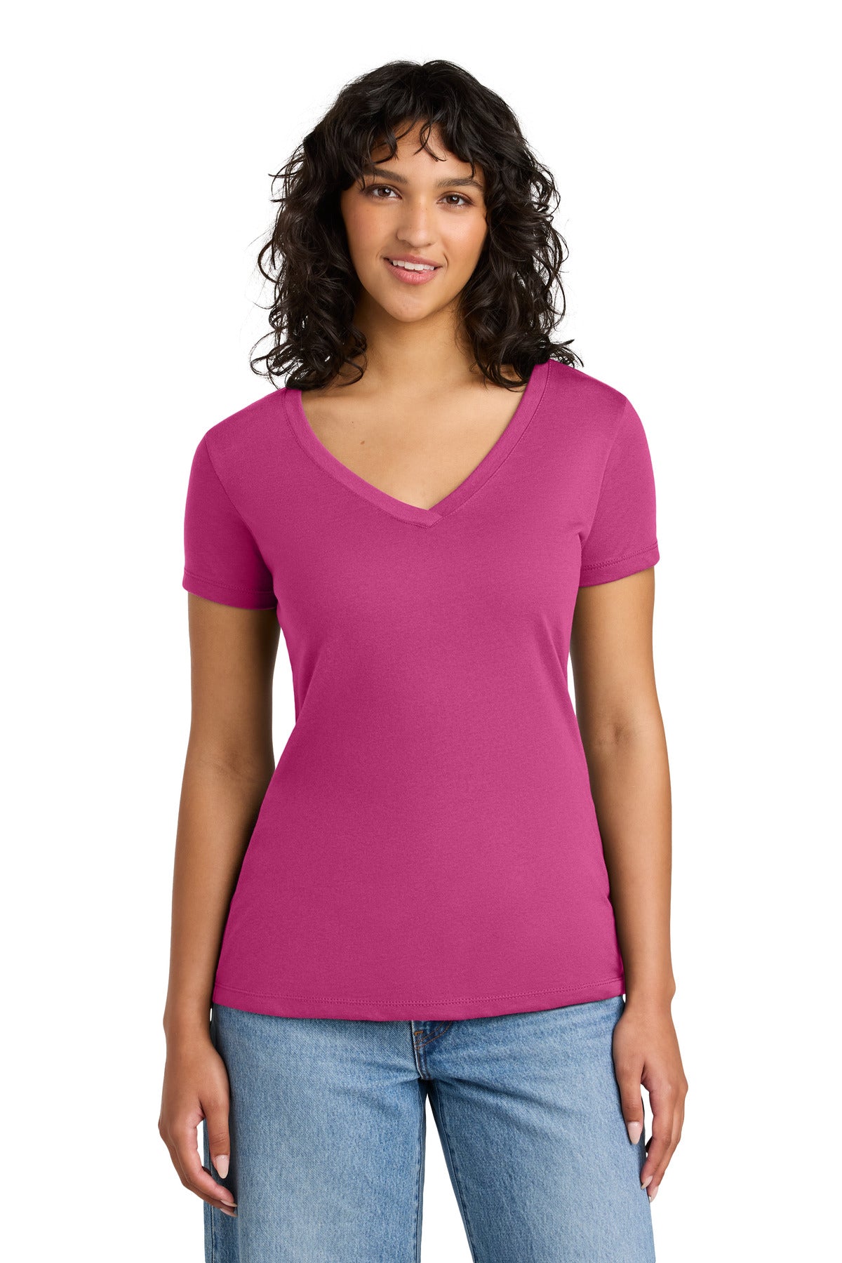 Custom Embroidery or DTF Print - Next Level Apparel ®  Women's Ideal V-Neck Tee NL1540