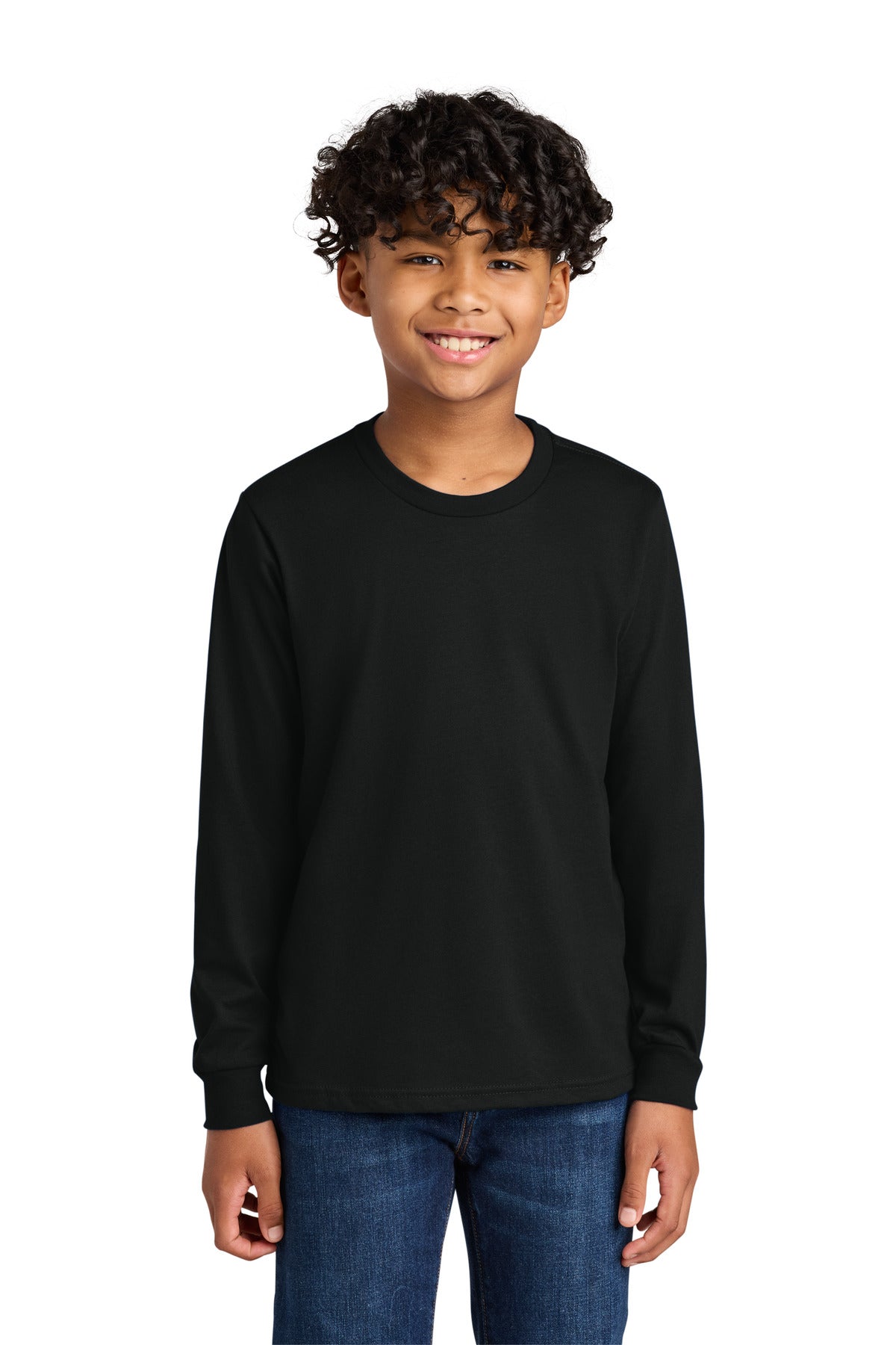 Custom Embroidery or DTF Print - Next Level Apparel ®  Youth Cotton Long Sleeve Tee NL3311
