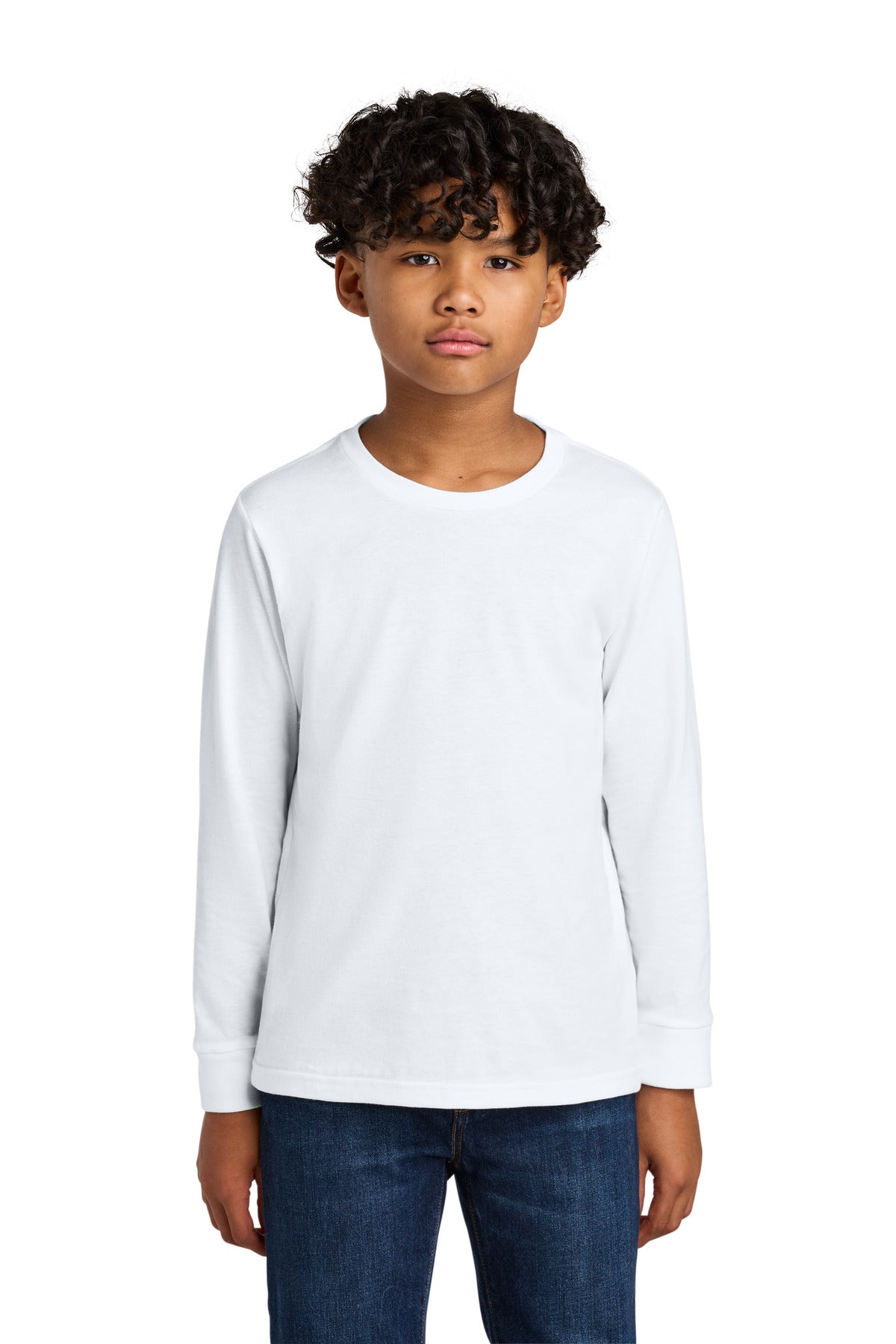Custom Embroidery or DTF Print - Next Level Apparel ®  Youth Cotton Long Sleeve Tee NL3311