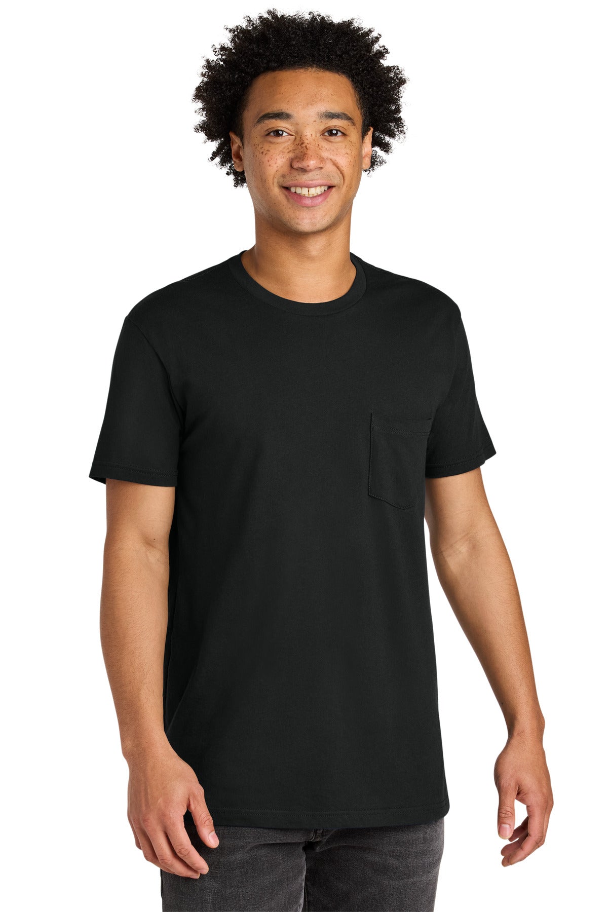 Custom Embroidery or DTF Print - Next Level Apparel ®  Cotton Pocket Tee NL3605