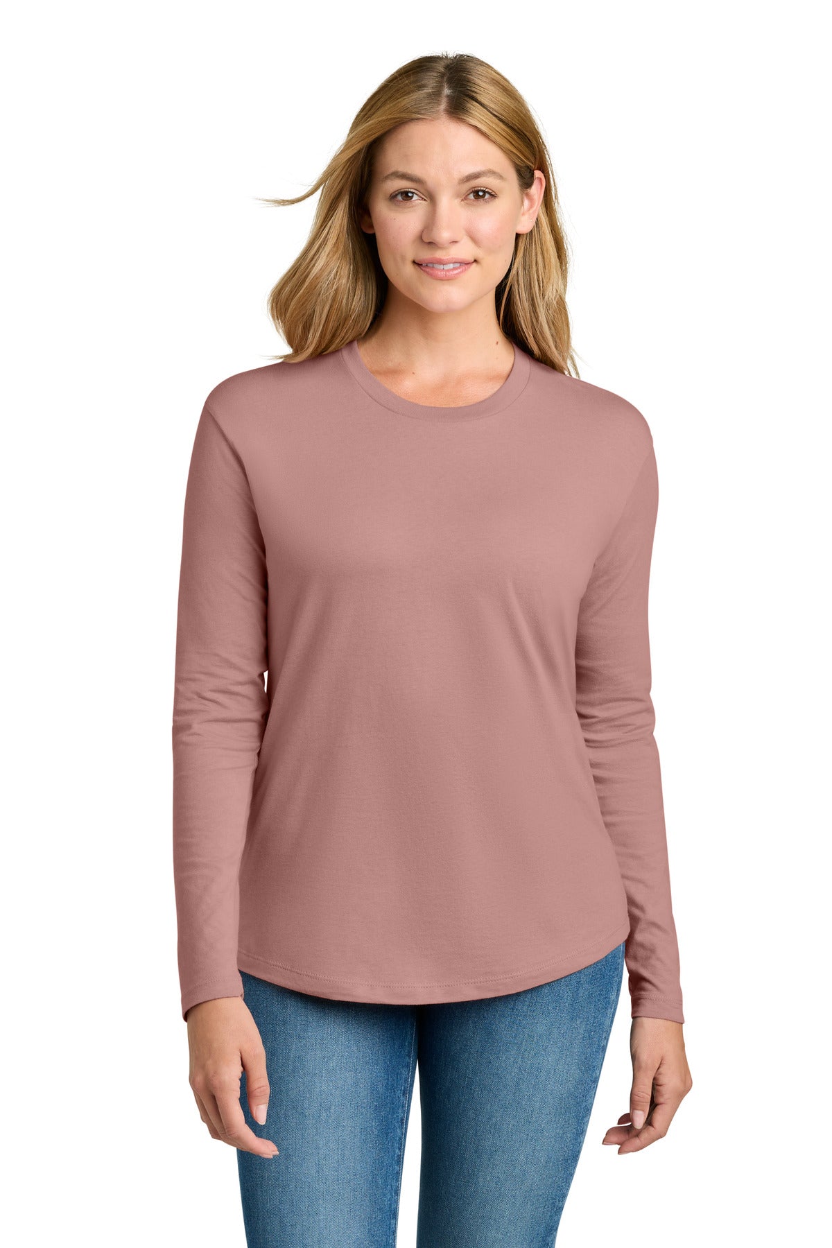 Custom Embroidery or DTF Print - Next Level Apparel ®  Women's Cotton Relaxed Long Sleeve Tee NL3911