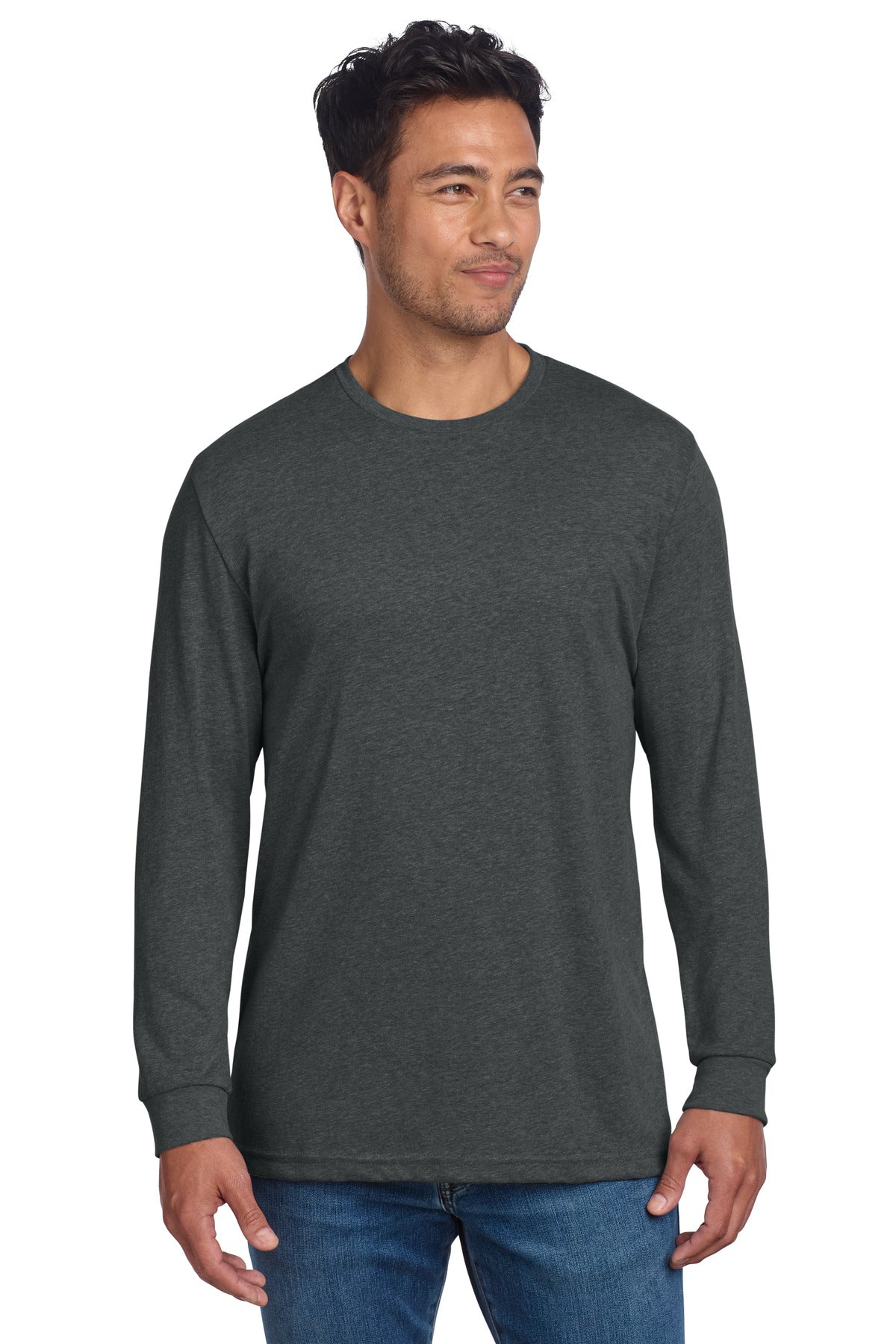 Custom Embroidery or DTF Print - Next Level Apparel ®  Adult CVC Long Sleeve Tee NL6211