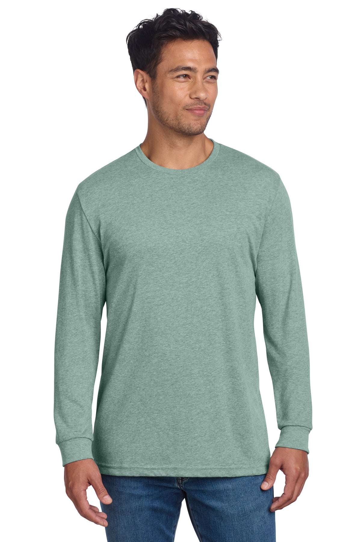 Custom Embroidery or DTF Print - Next Level Apparel ®  Adult CVC Long Sleeve Tee NL6211