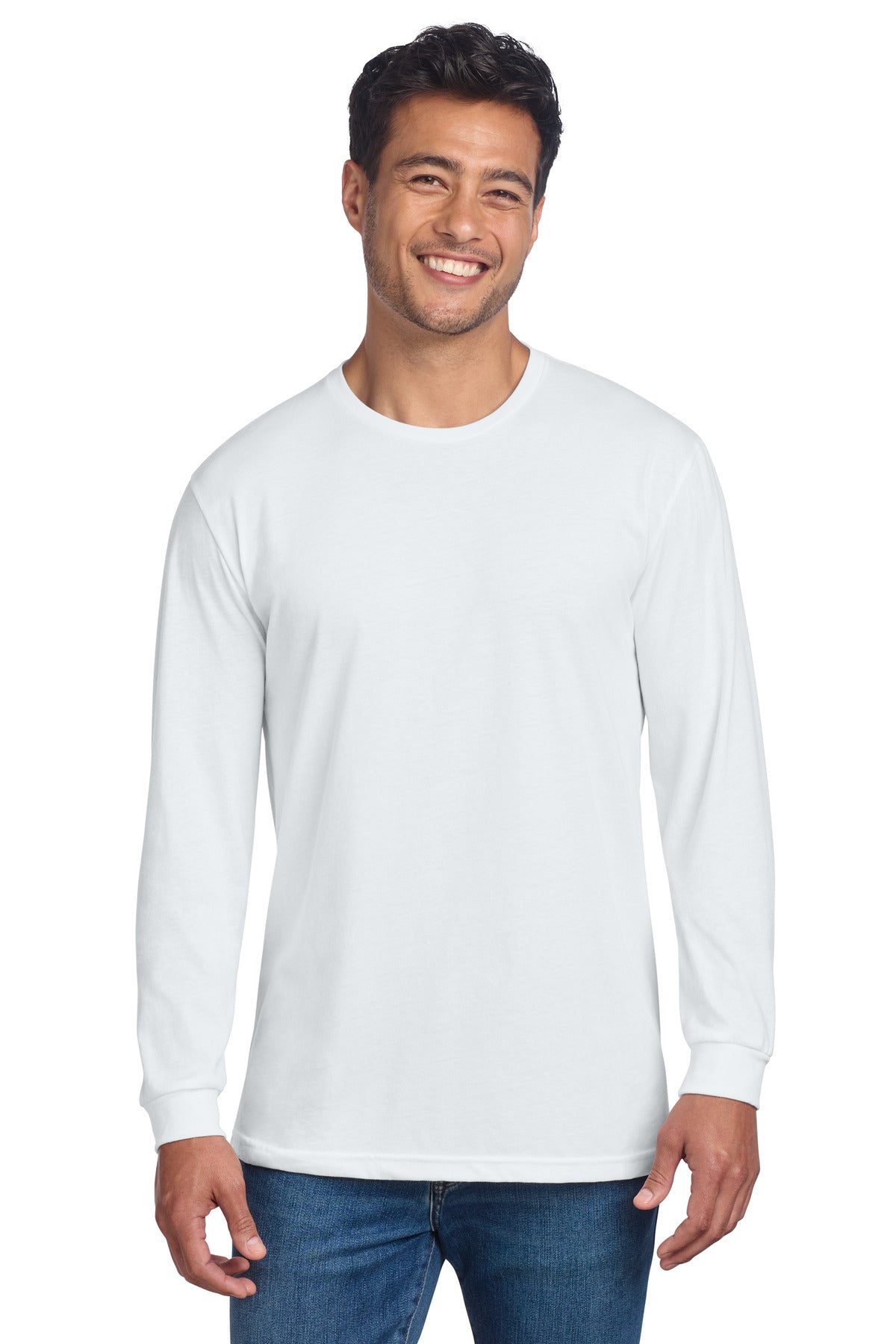 Custom Embroidery or DTF Print - Next Level Apparel ®  Adult CVC Long Sleeve Tee NL6211