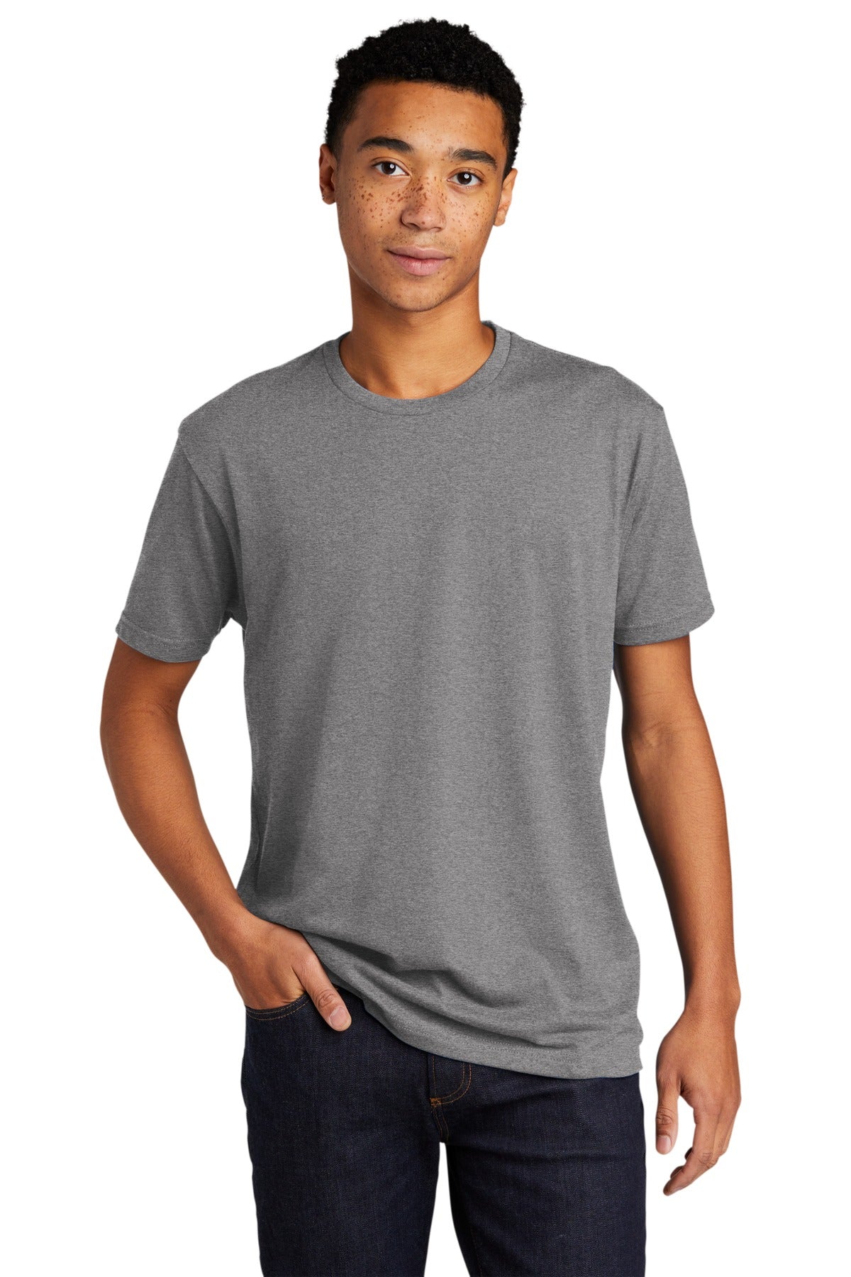 Custom Embroidered - Next Level Apparel®  Adult CVC Sueded Tee. NL6410