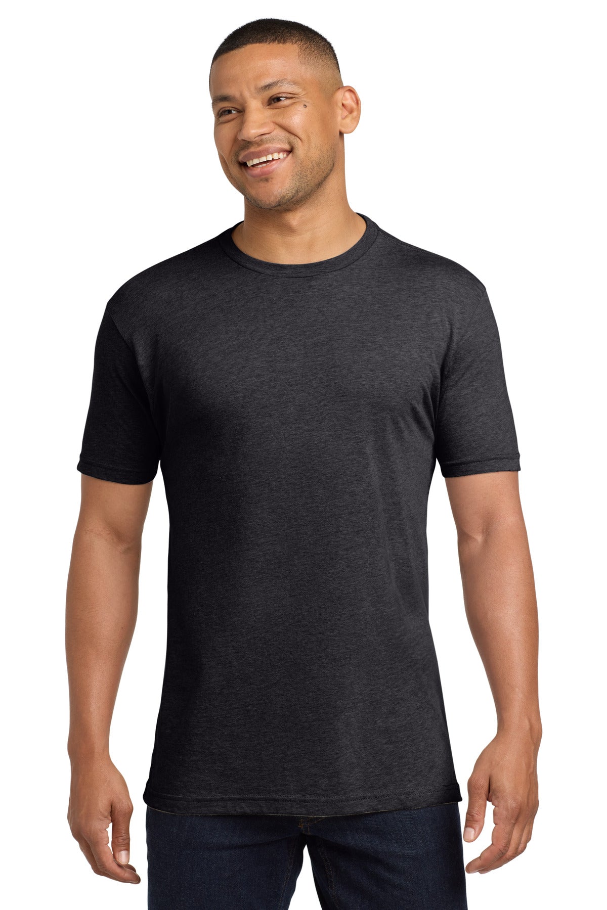 Custom Embroidery or DTF Print - Next Level Apparel ®   Adult CVC Sueded Tee. NL6410