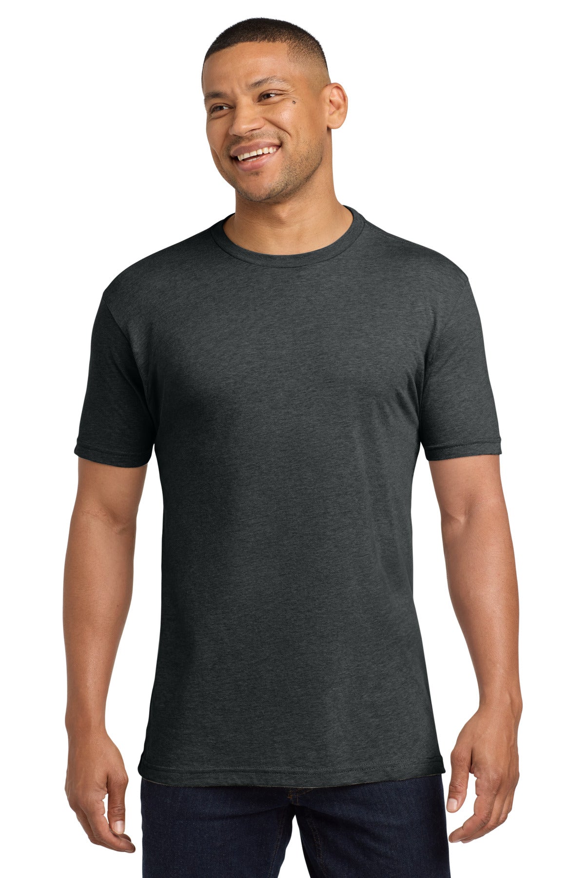 Custom Embroidered - Next Level Apparel®  Adult CVC Sueded Tee. NL6410