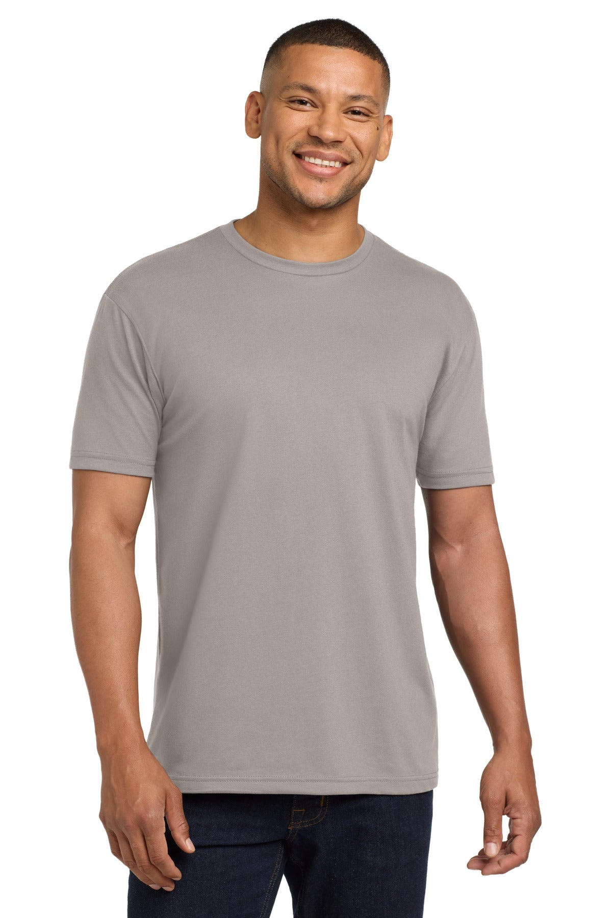 Custom Embroidery or DTF Print - Next Level Apparel ®   Adult CVC Sueded Tee. NL6410