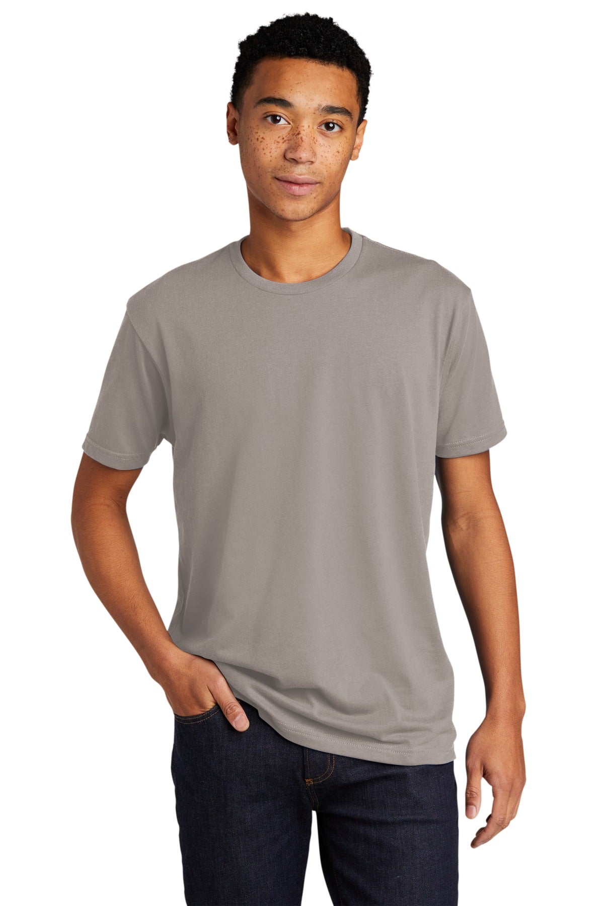 Custom Embroidered - Next Level Apparel®  Adult CVC Sueded Tee. NL6410