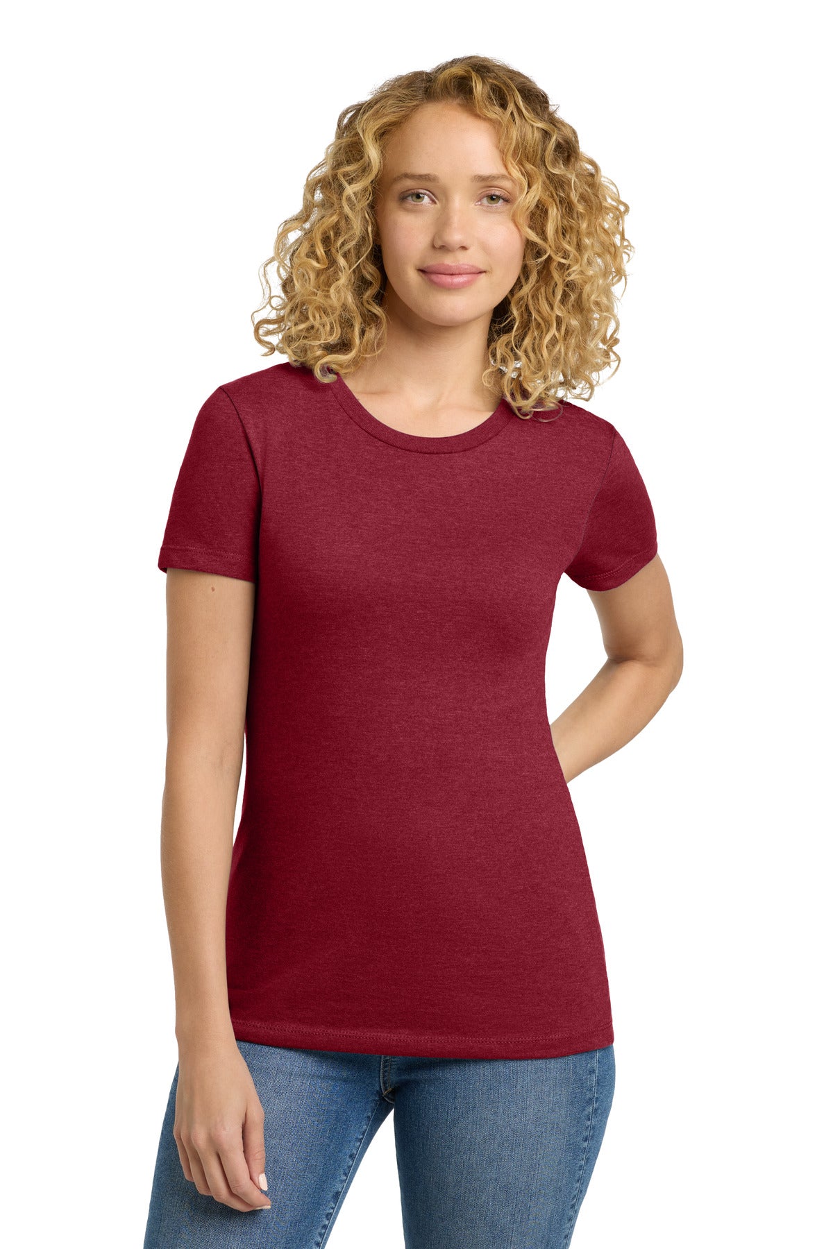 Custom Embroidery or DTF Print - Next Level Apparel ®   Women's CVC Tee. NL6610
