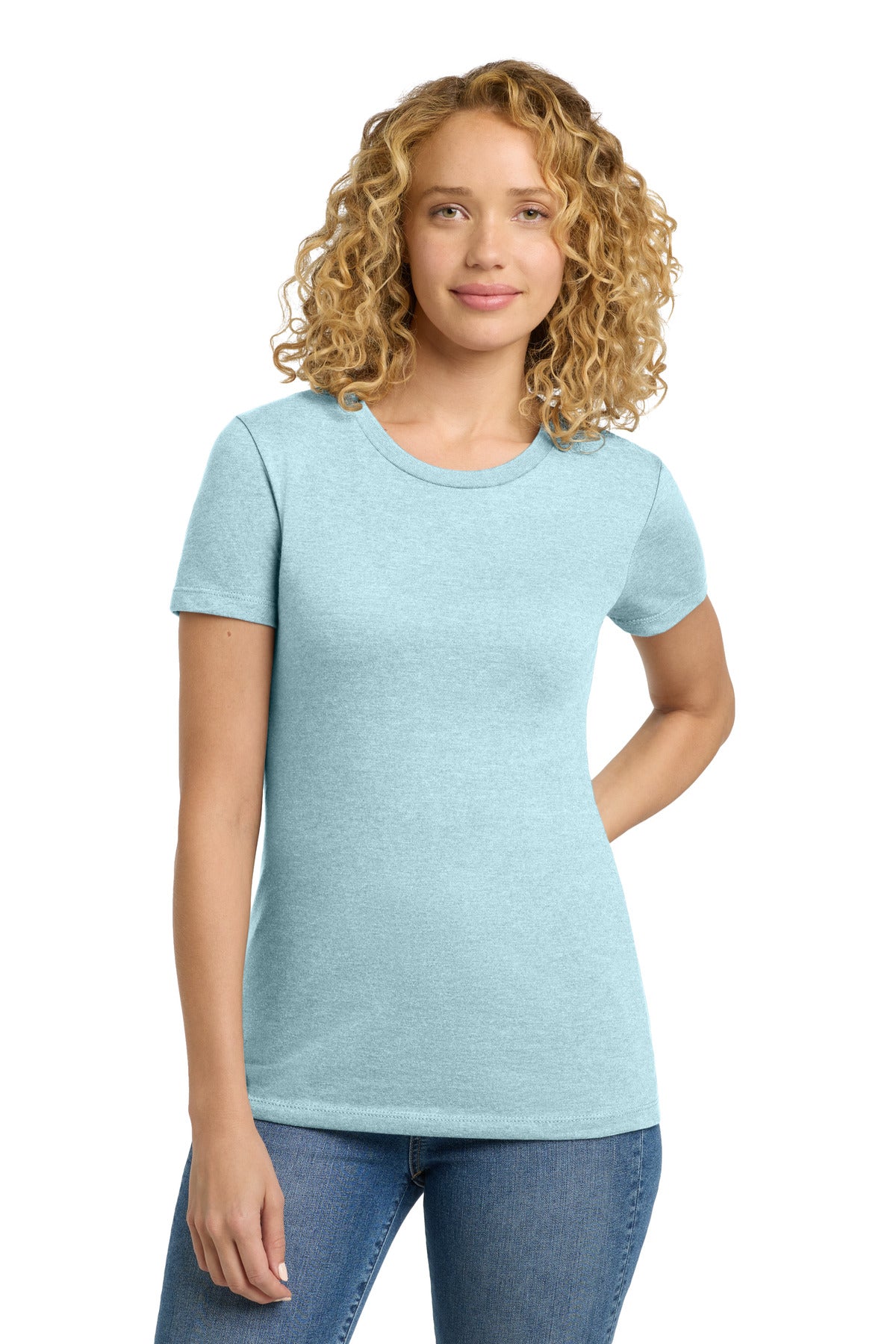 Custom Embroidery or DTF Print - Next Level Apparel ®   Women's CVC Tee. NL6610