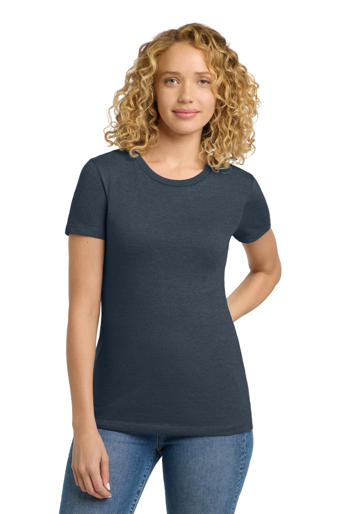 Custom Embroidery or DTF Print - Next Level Apparel ®   Women's CVC Tee. NL6610