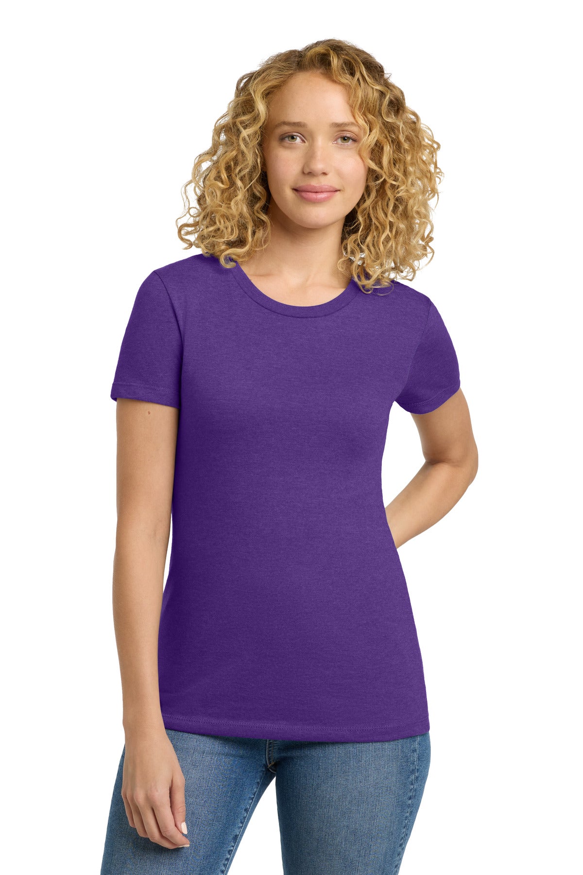 Custom Embroidery or DTF Print - Next Level Apparel ®   Women's CVC Tee. NL6610