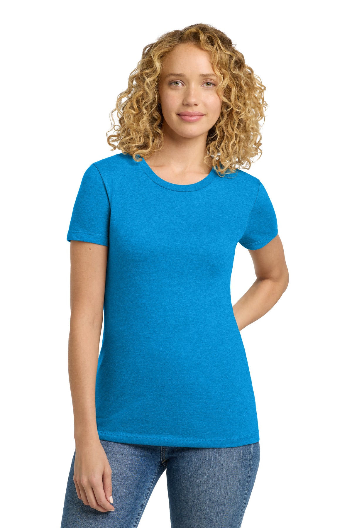 Custom Embroidery or DTF Print - Next Level Apparel ®   Women's CVC Tee. NL6610