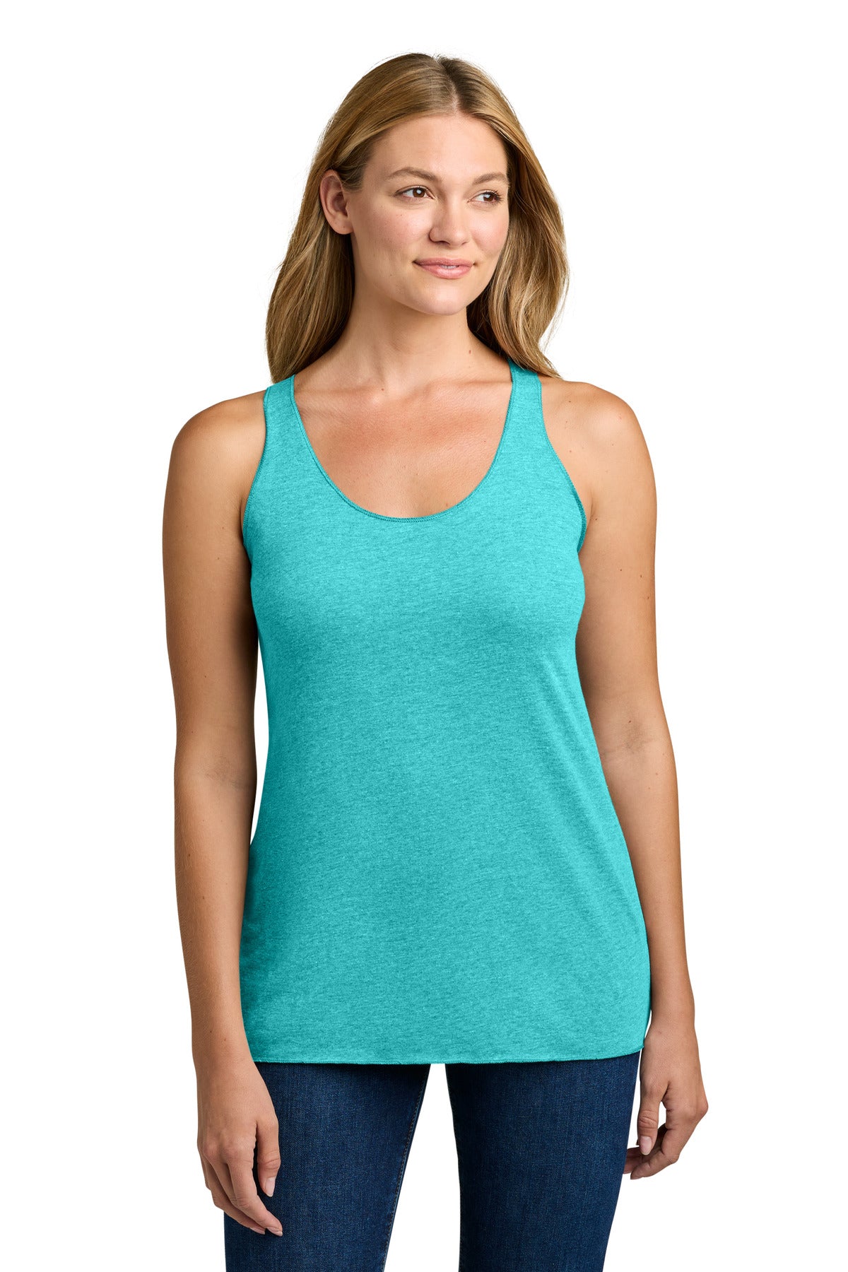Custom Embroidery or DTF Print - Next Level Apparel ®   Women's Tri-Blend Racerback Tank. NL6733