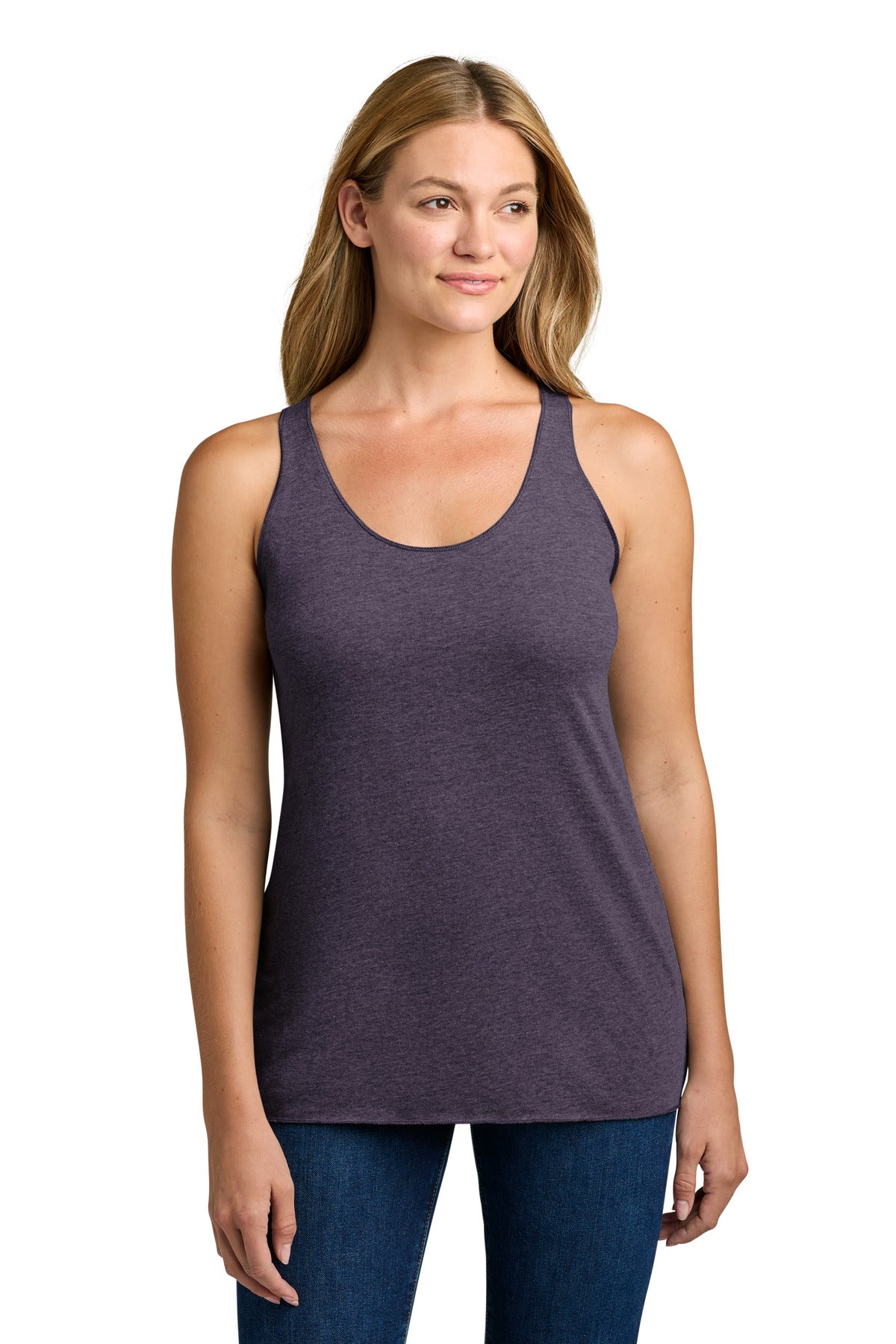 Custom Embroidery or DTF Print - Next Level Apparel ®   Women's Tri-Blend Racerback Tank. NL6733