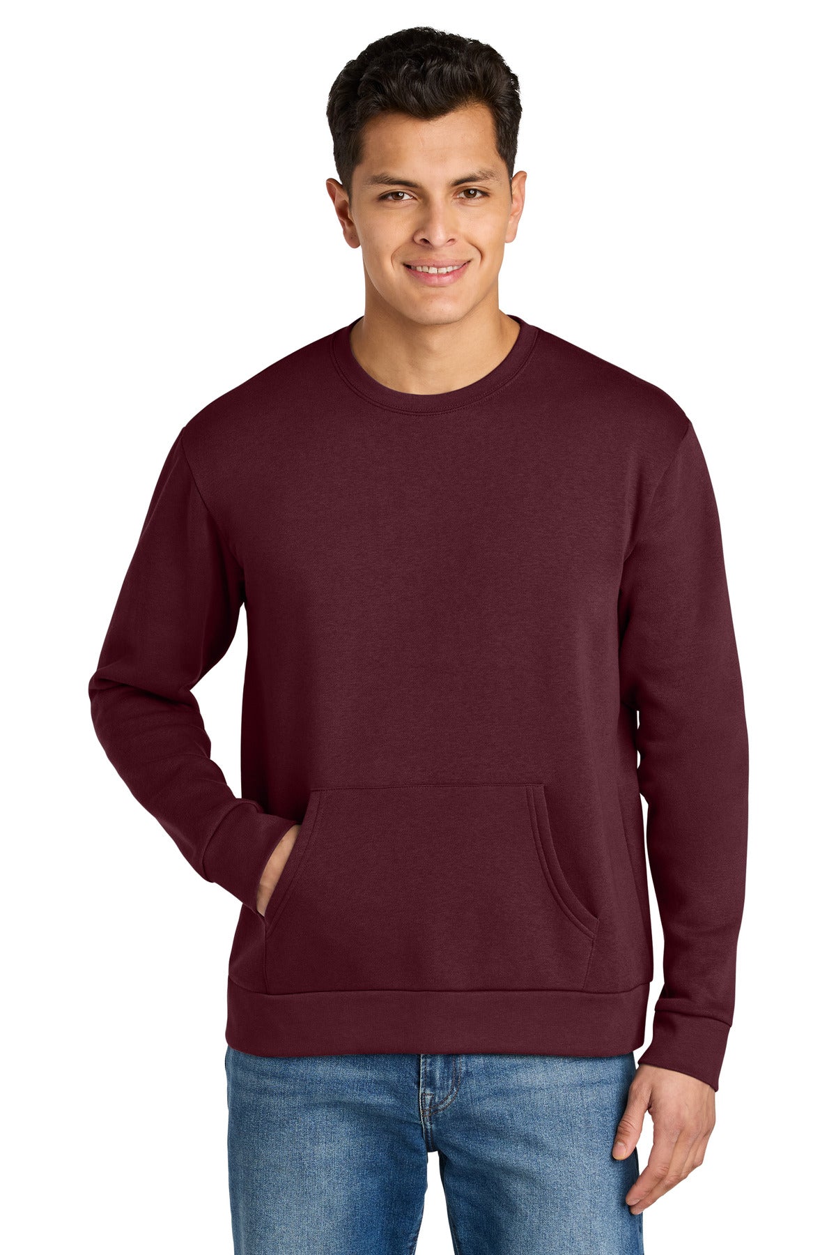 Custom Embroidery or DTF Print - Next Level Apparel ®  Santa Barbara Pocket Sweatshirt NL9001