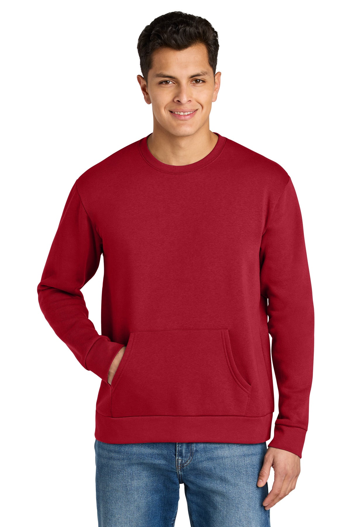 Custom Embroidery or DTF Print - Next Level Apparel ®  Santa Barbara Pocket Sweatshirt NL9001