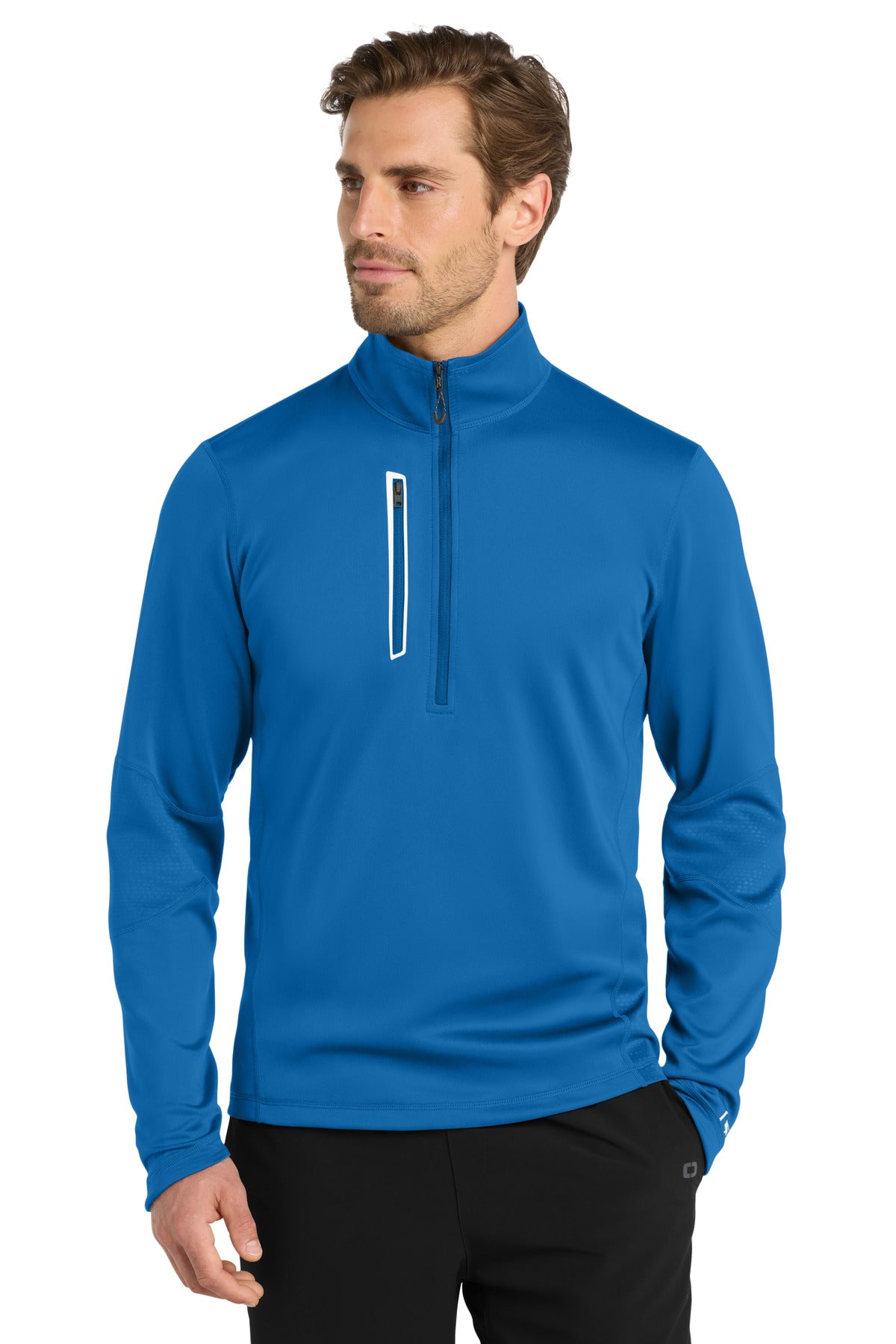 Custom Embroidered or DTF Print on OGIO ®  Fulcrum 1/4-Zip. OE701