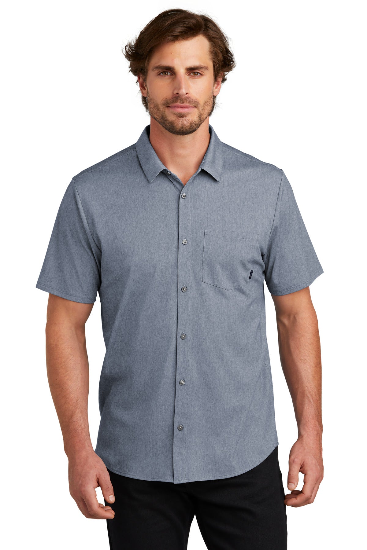 Custom Embroidered or DTF Print on OGIO ®  Extend Short Sleeve Button-Up OG160