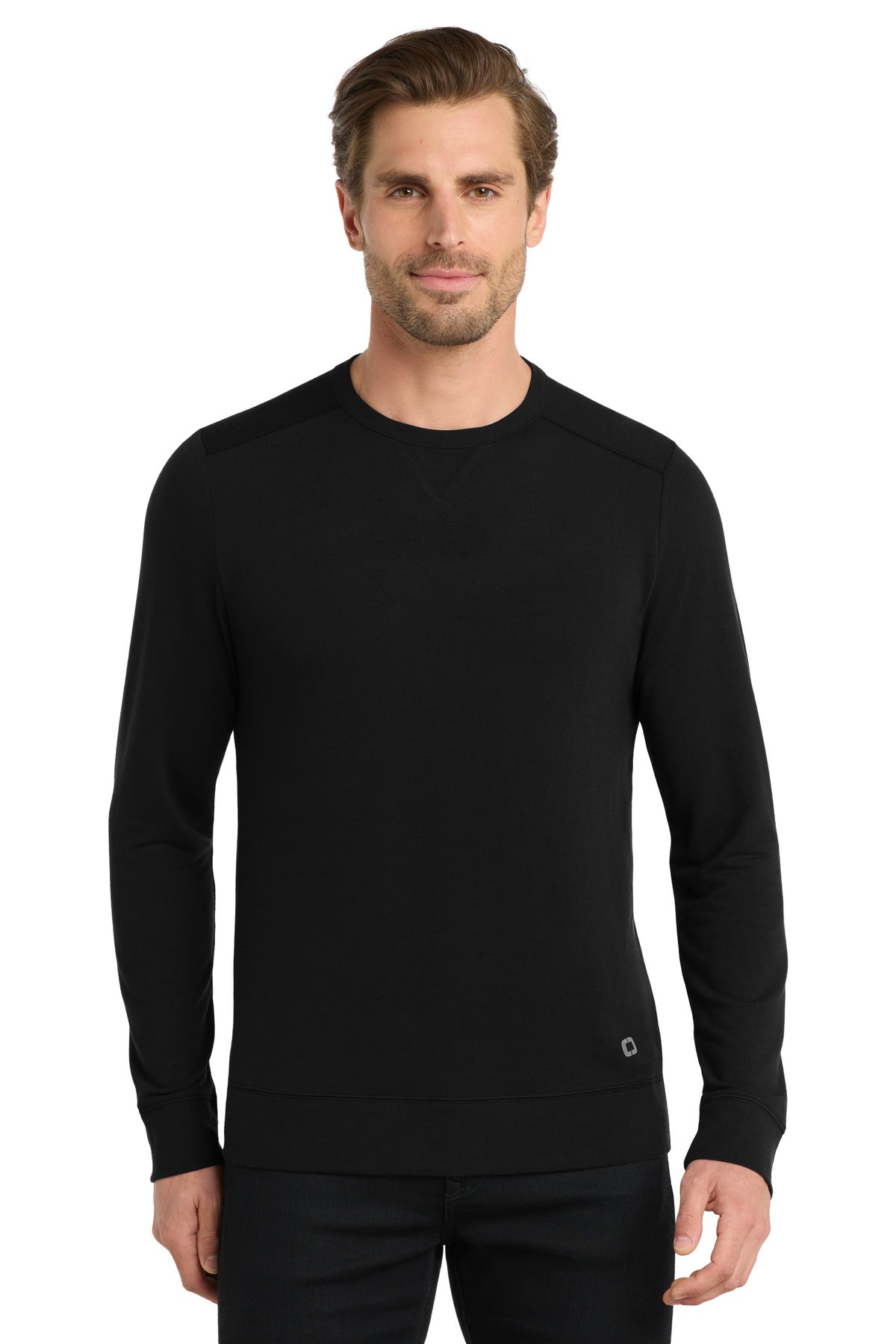 Custom Embroidered or DTF Print on OGIO ®  Luuma Flex Long Sleeve Crew OG825