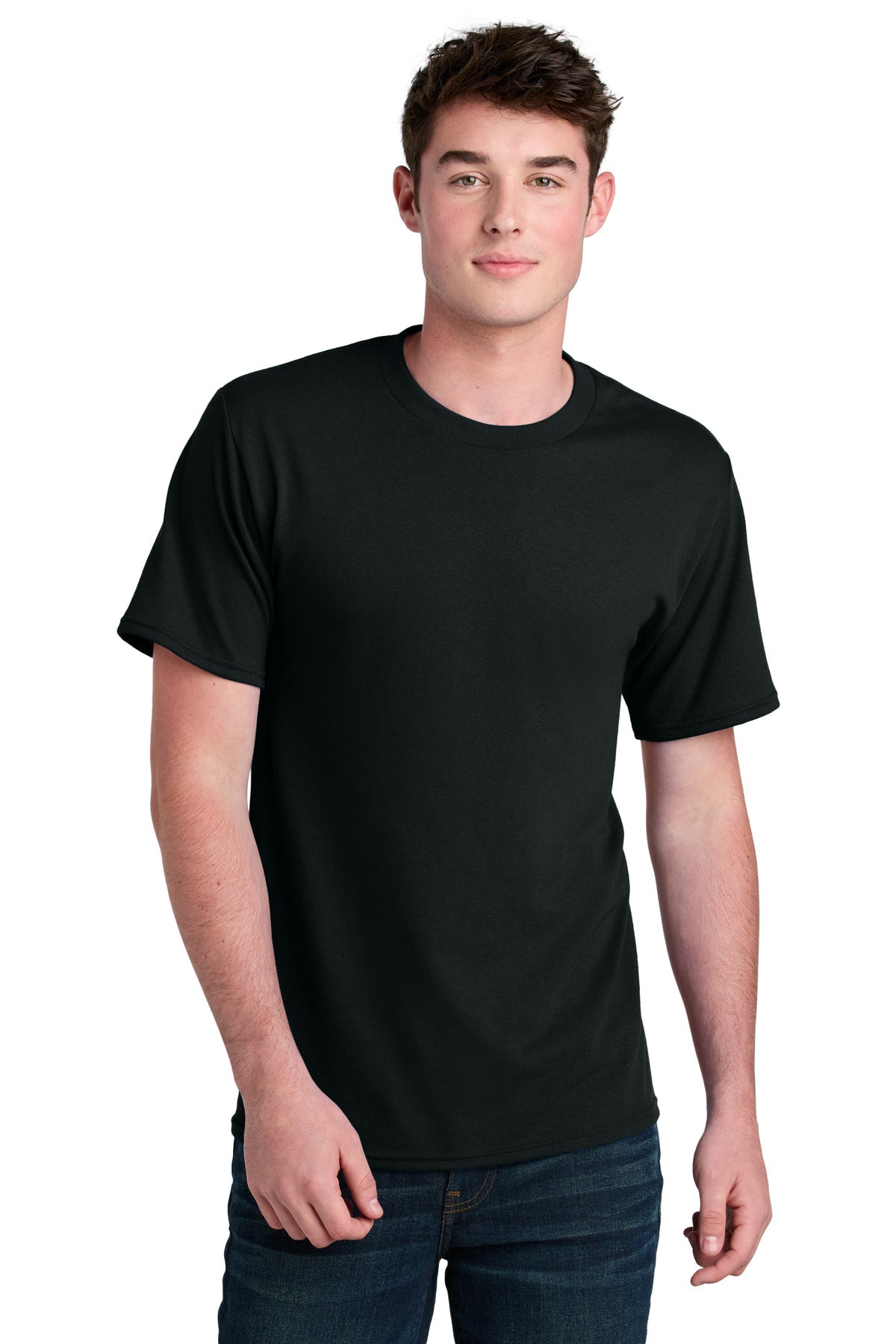 Custom Embroidery or DTF Print - Port & Co ®  Core Blend Recycled Tee PC01