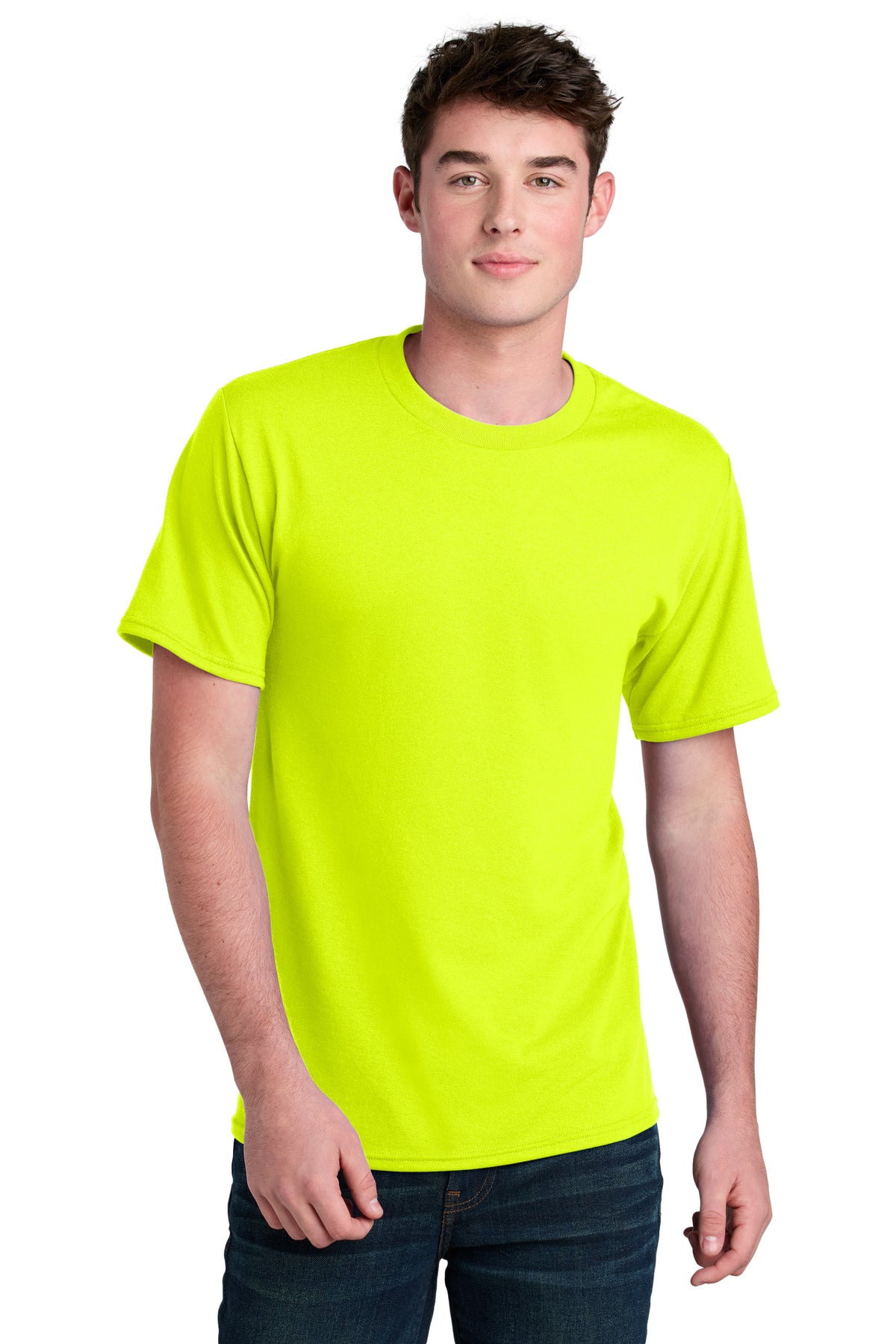 Custom Embroidery or DTF Print - Port & Co ®  Core Blend Recycled Tee PC01