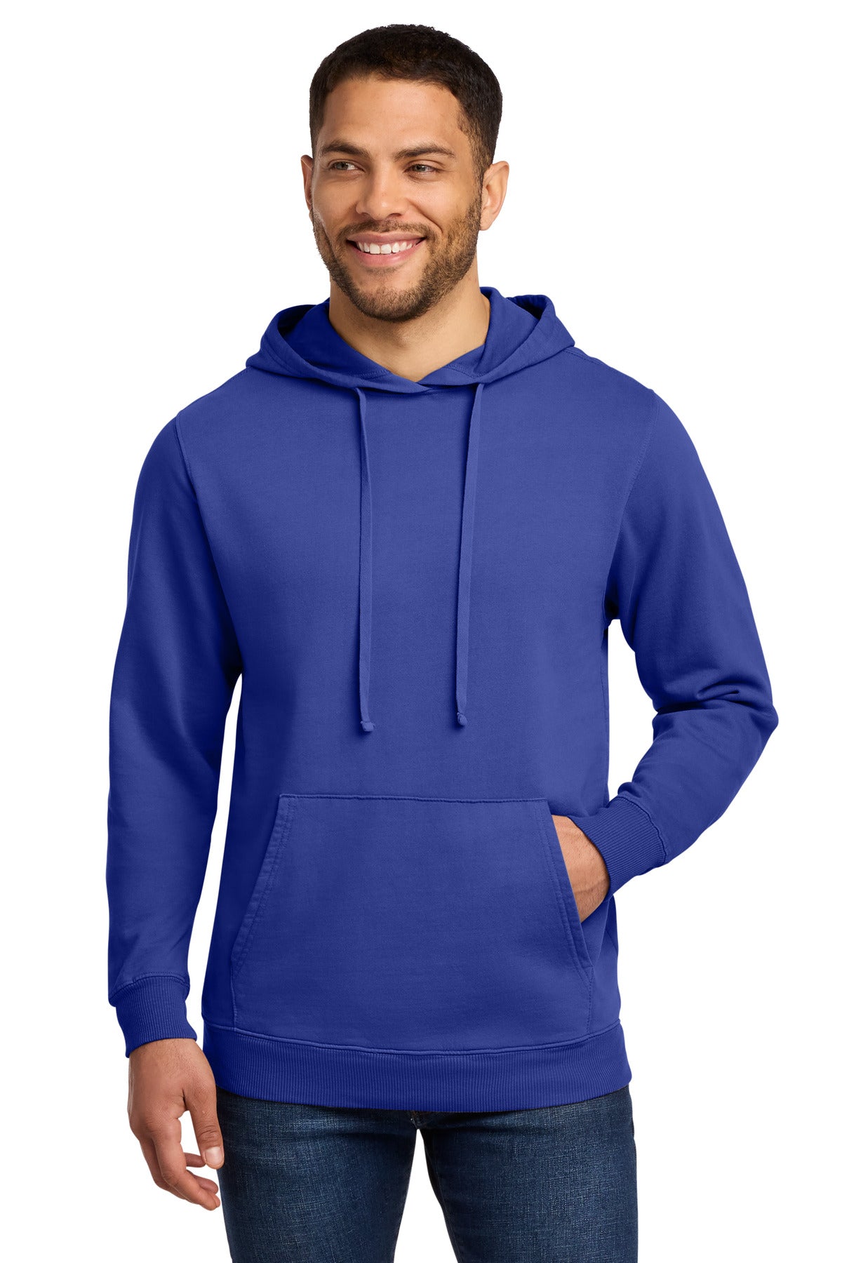Custom Embroidery or DTF Print - Port & Co ®  Beach Wash ®  Garment-Dyed Pullover Hooded Sweatshirt. PC098H