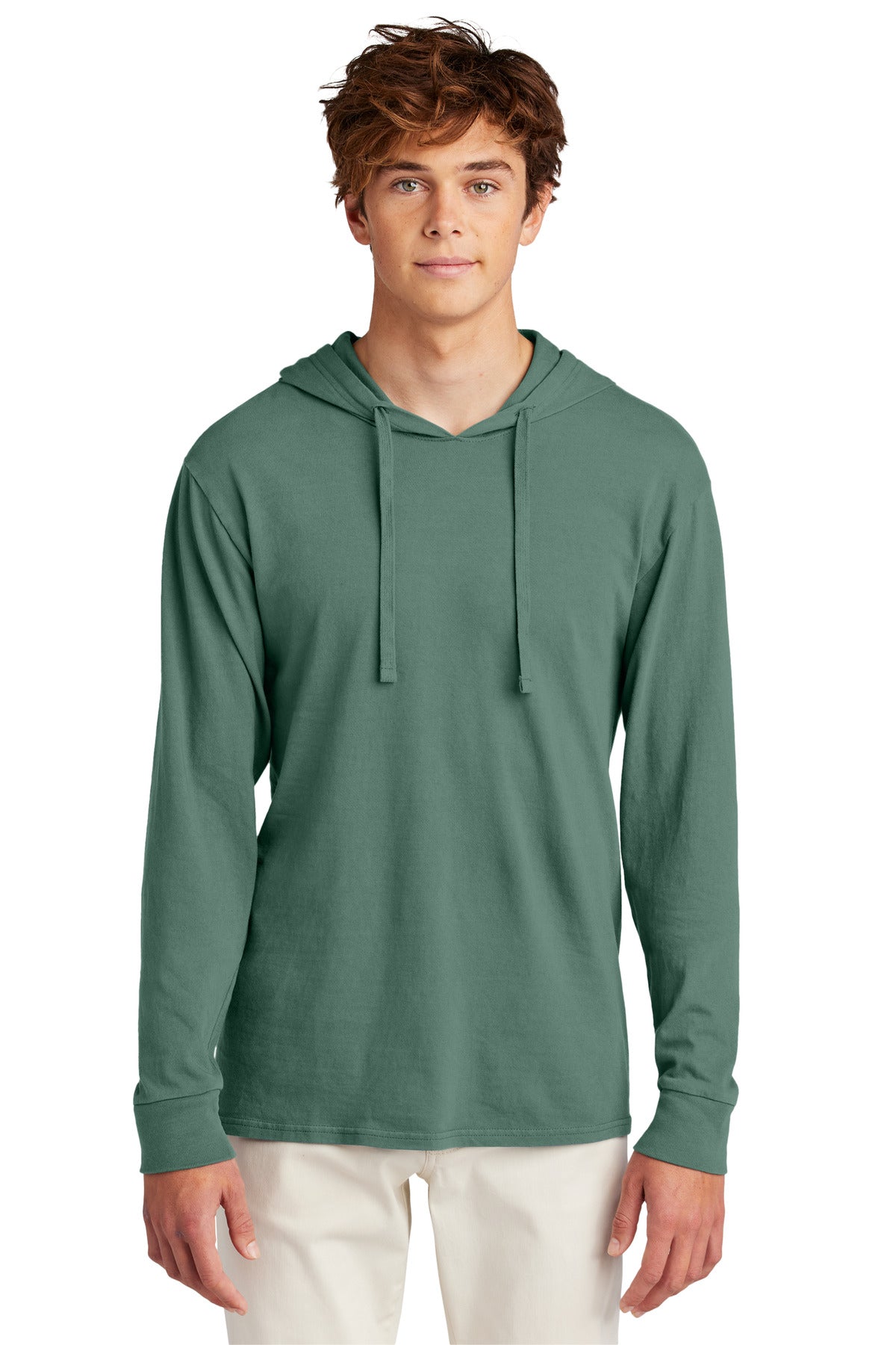 Custom Embroidery or DTF Print - Port & Co ™  Beach Wash ®  Garment-Dyed Pullover Hooded Tee PC099H