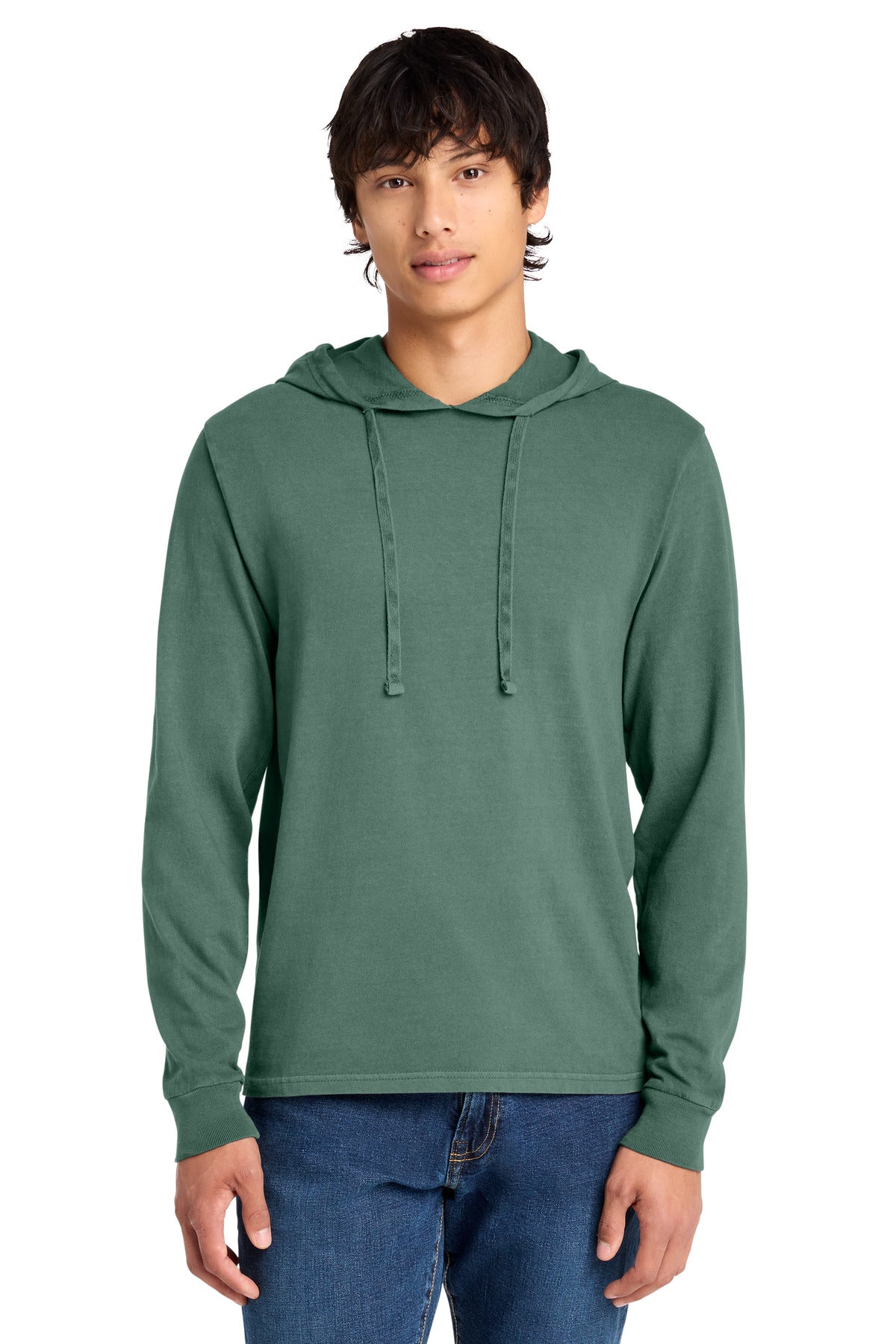 Custom Embroidery or DTF Print - Port & Co ®  Beach Wash ®  Garment-Dyed Pullover Hooded Tee PC099H
