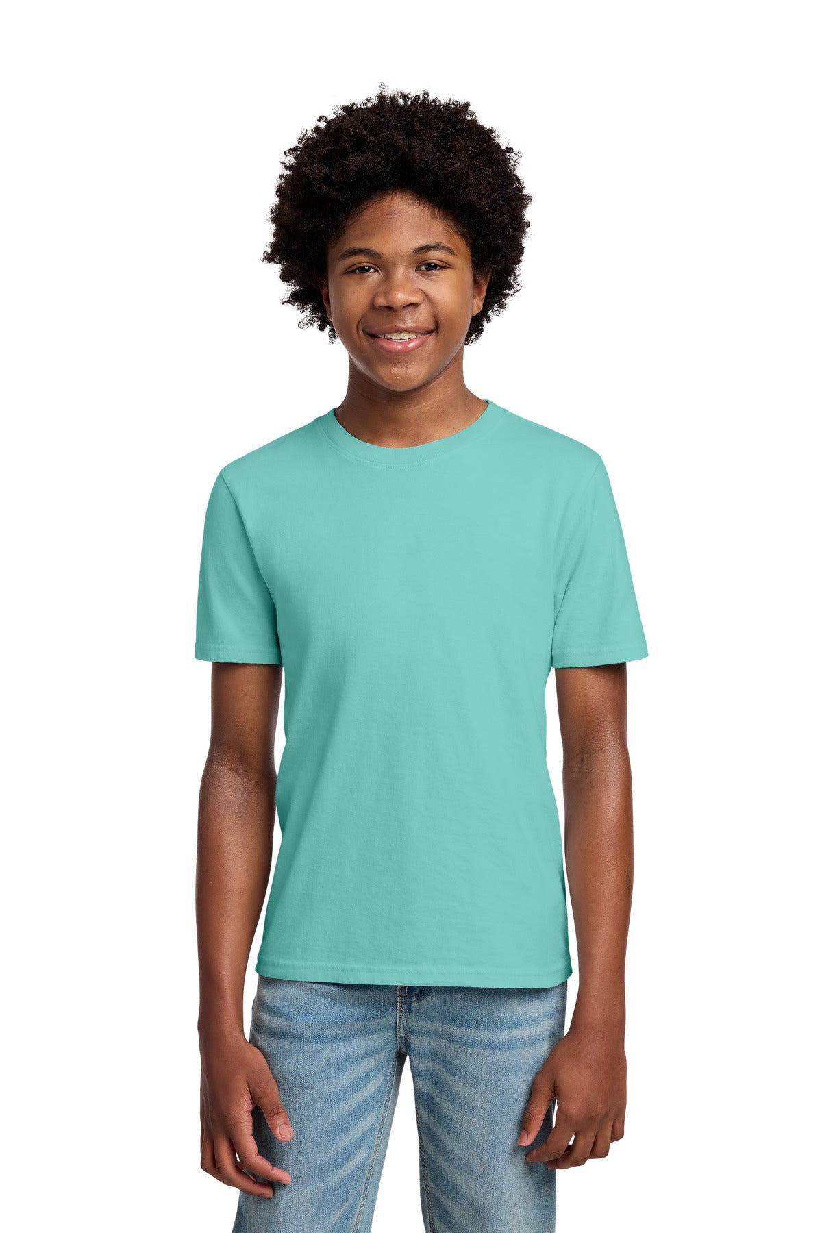 Custom Embroidery or DTF Print - Port & Co ®  Youth Beach Wash ®  Garment-Dyed Tee. PC099Y