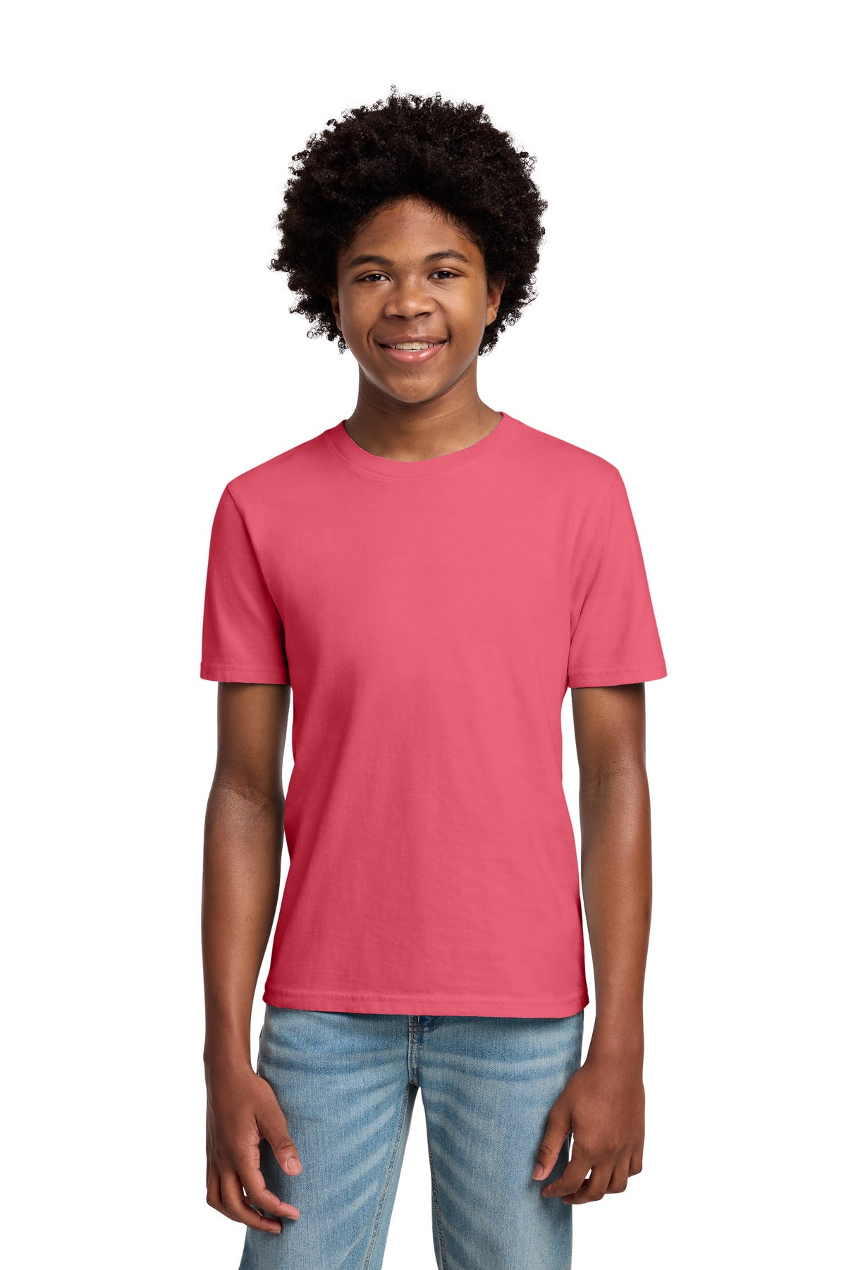 Custom Embroidery or DTF Print - Port & Co ®  Youth Beach Wash ®  Garment-Dyed Tee. PC099Y