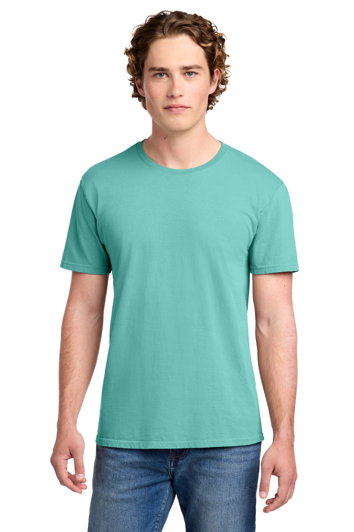 Custom Embroidery or DTF Print - Port & Co ®  Beach Wash ®  Garment-Dyed Tee. PC099