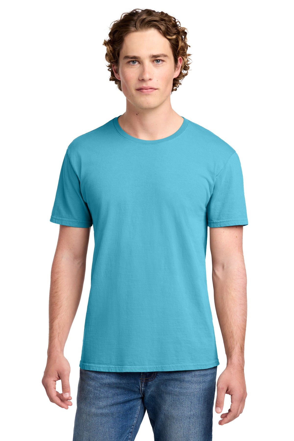 Custom Embroidery or DTF Print - Port & Co ®  Beach Wash ®  Garment-Dyed Tee. PC099